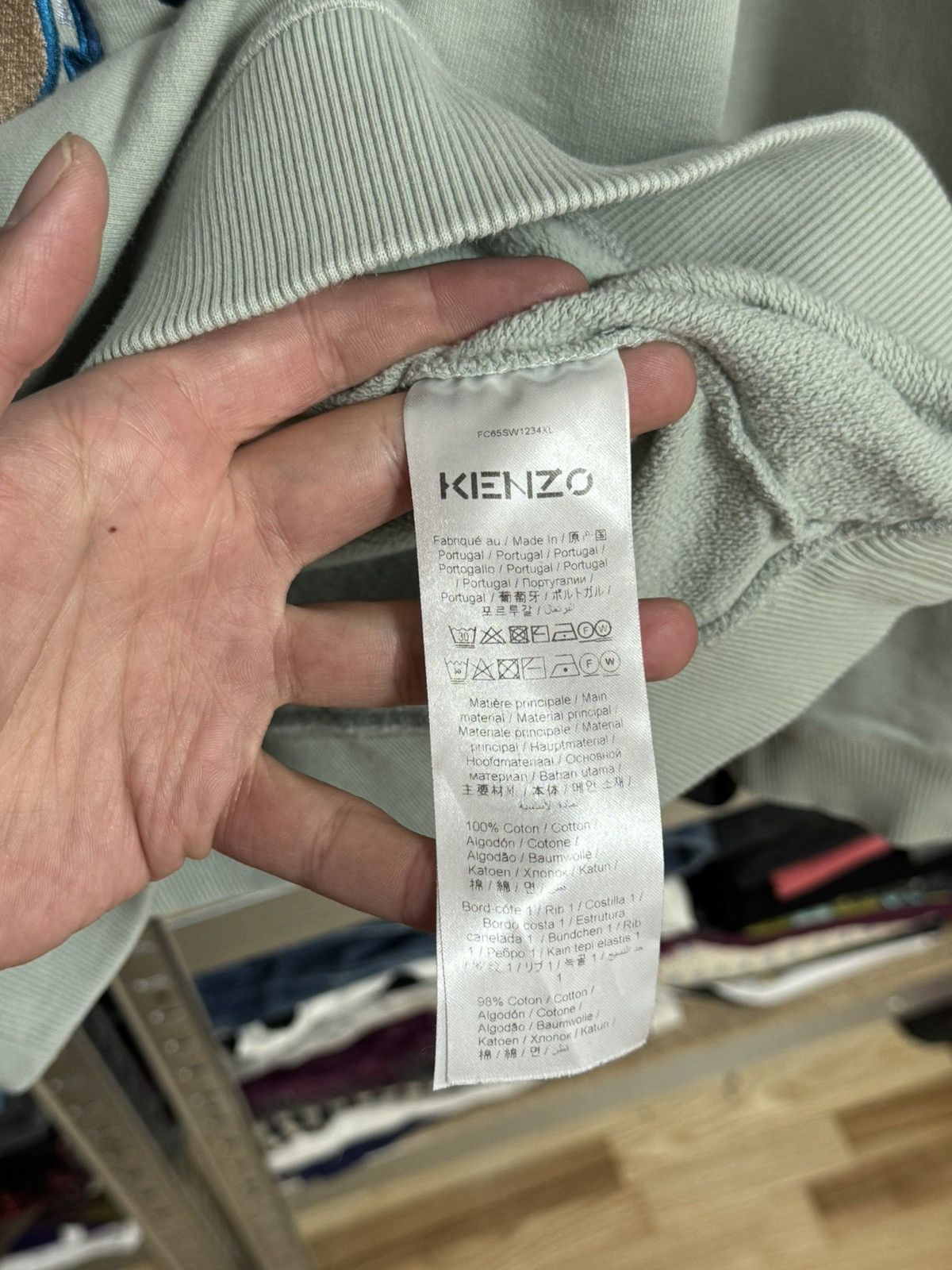 Kenzo Kenzo Paris Tiger Sweatshirt Embroidered Big Logo Size L Size US L / EU 52-54 / 3 - 5 Thumbnail