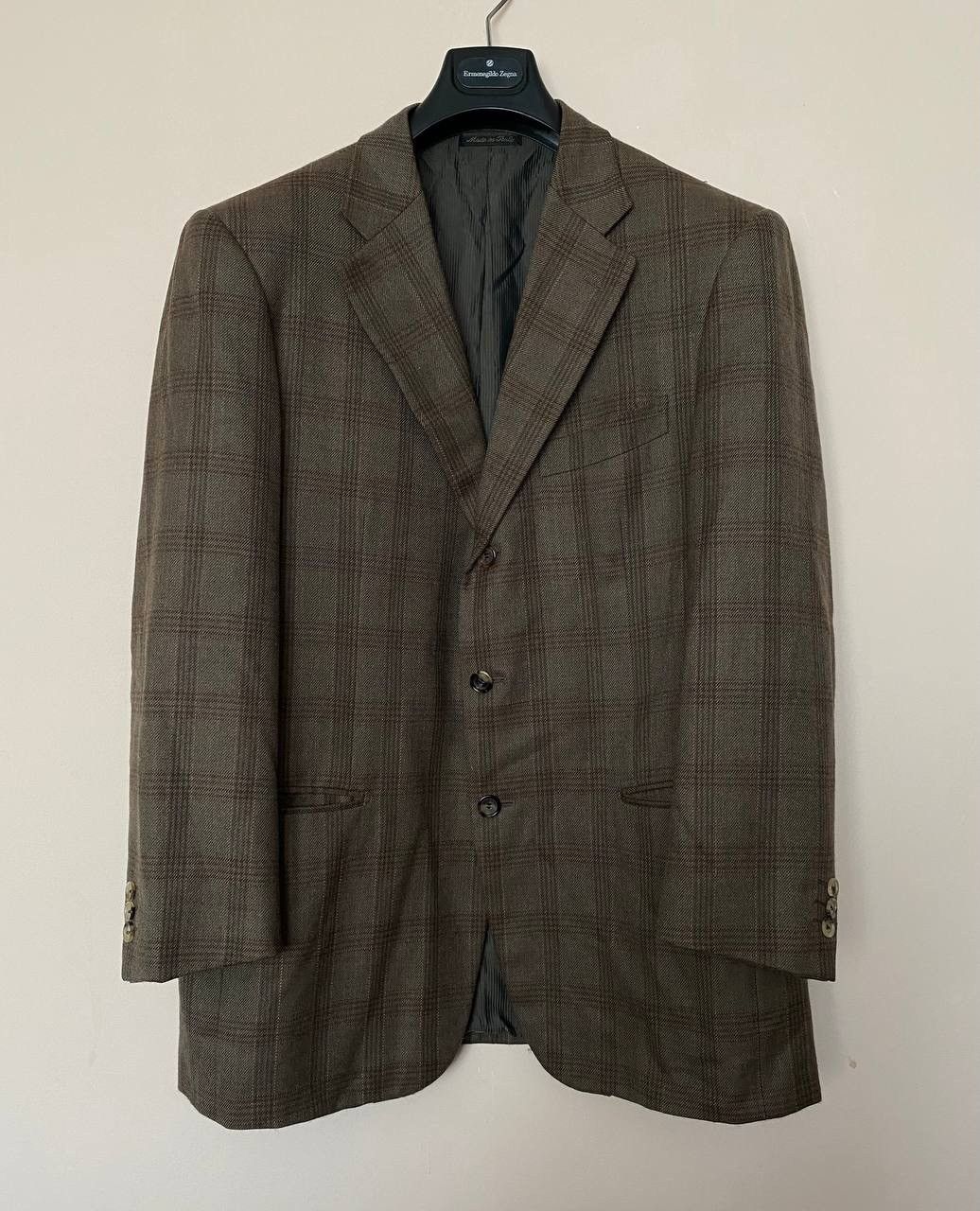 Pal Zileri 🧥 PAL ZILERI MADE FOR BERNIE'S PLAID BLAZER 100% WOOL Size 52R - 1 Thumbnail