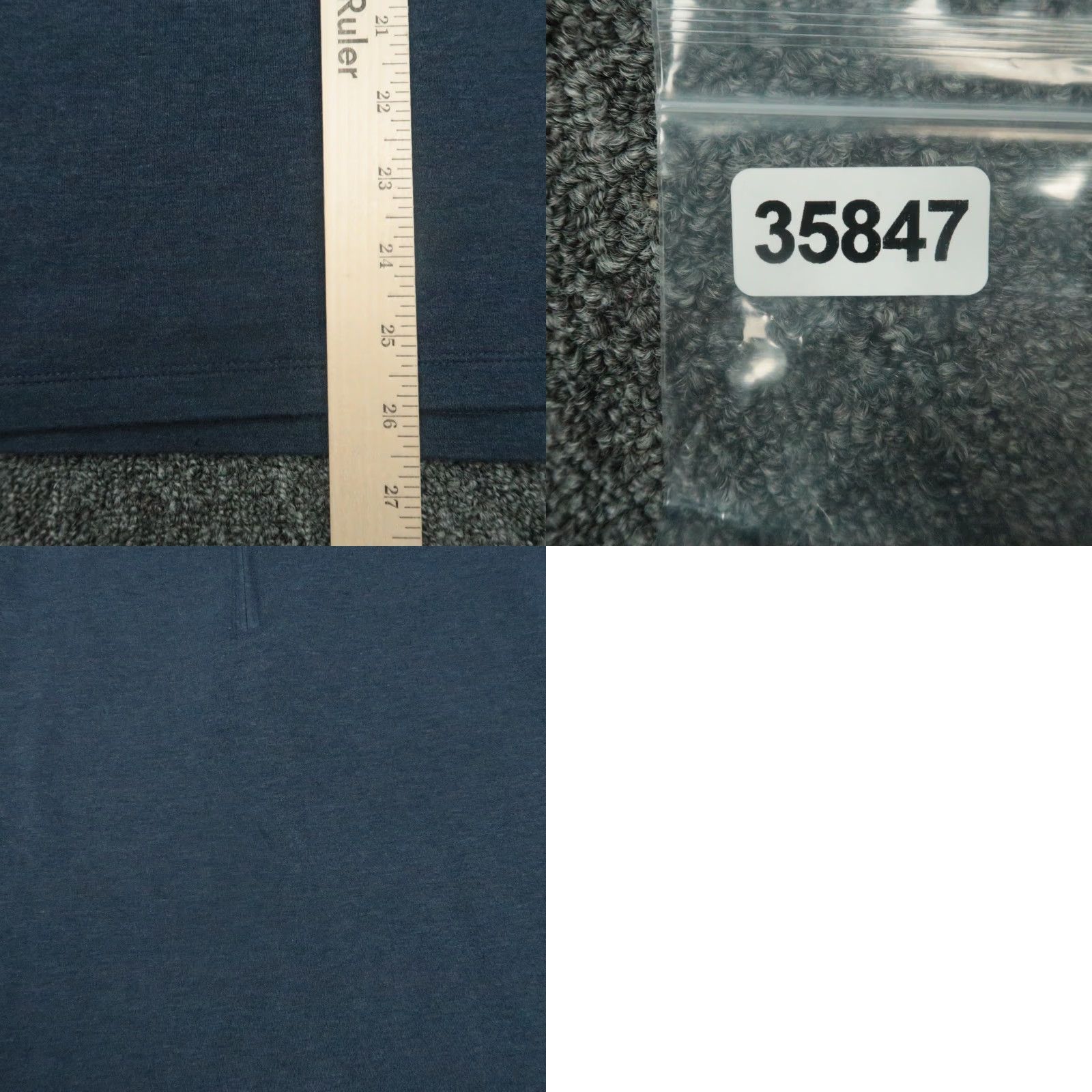 Mizzen+Main Mizzen Main Sweater Mens Extra Large Blue Quarter Zip Pullover Jumper XL Size US XL / EU 56 / 4 - 8 Thumbnail