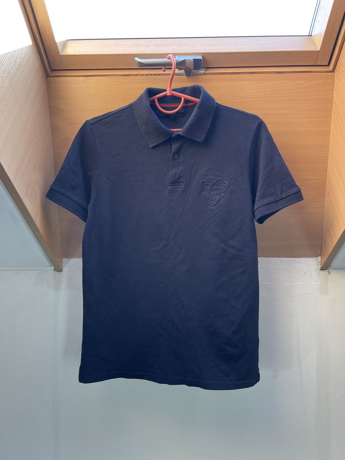 Gucci GUCCI Vintage Men's Navy Blue Polo Shirt Logo Size M Italy Size US M / EU 48-50 / 2 - 1 Thumbnail