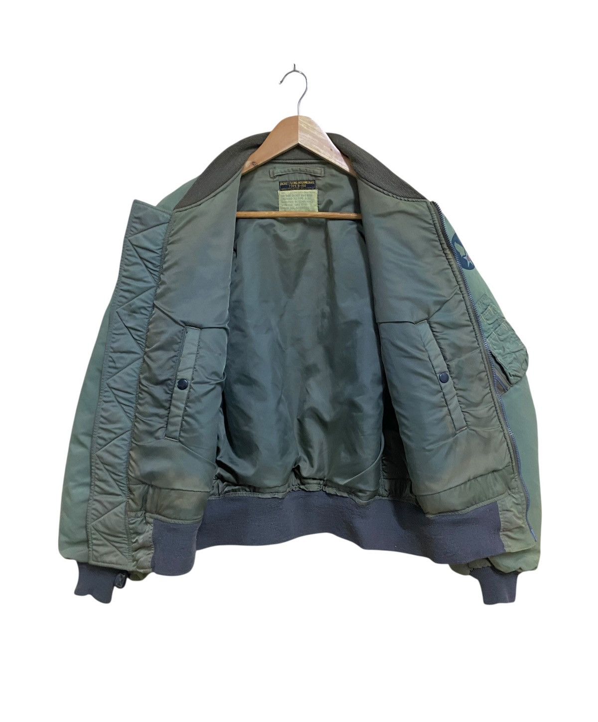 Vintage Vintage Military CWU 45P Bomber Flight Jacket 1990s Size US L / EU 52-54 / 3 - 3 Thumbnail