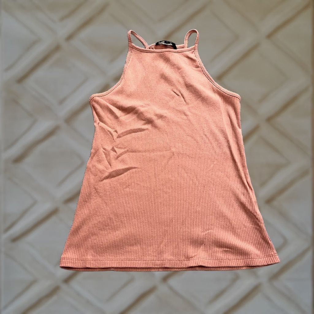 Pinko Ambiance Tank Top Juniors Large Pink Sleeveless Lightweight Casual Stretch Soft Size L / US 10 / IT 46 - 1 Thumbnail
