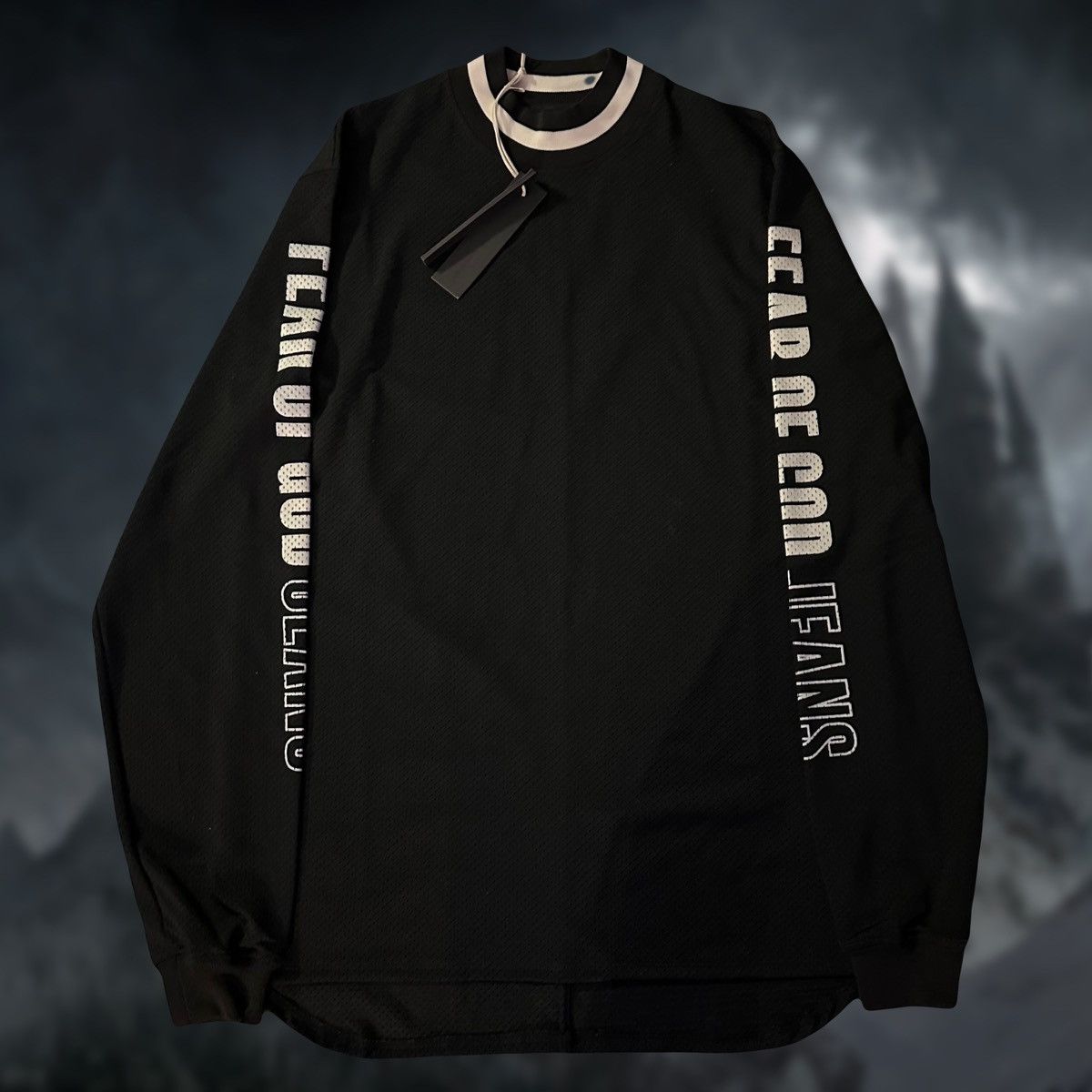 Designer Fear of God Fifth Collection 2017 mesh Long Sleeve Shirt ...