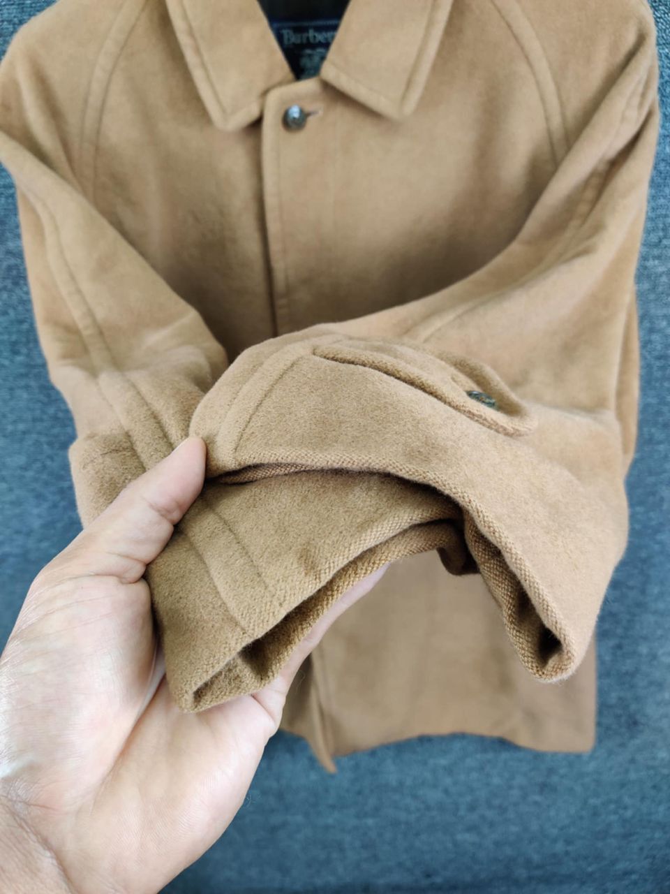 Burberry Vintage Burberry Wool Single Breasted Beige Coat Size US L / EU 52-54 / 3 - 16 Thumbnail