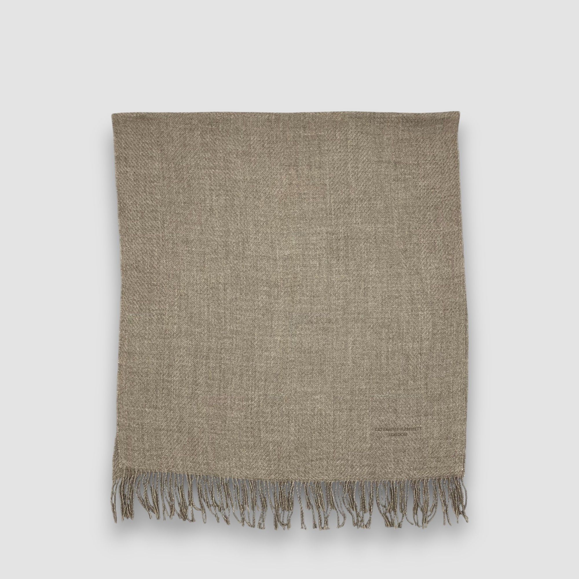 Katharine Hamnett London Vintage Katherine Hamnett Scarf Muffler Fringe Wool Scarves Size ONE SIZE - 3 Thumbnail
