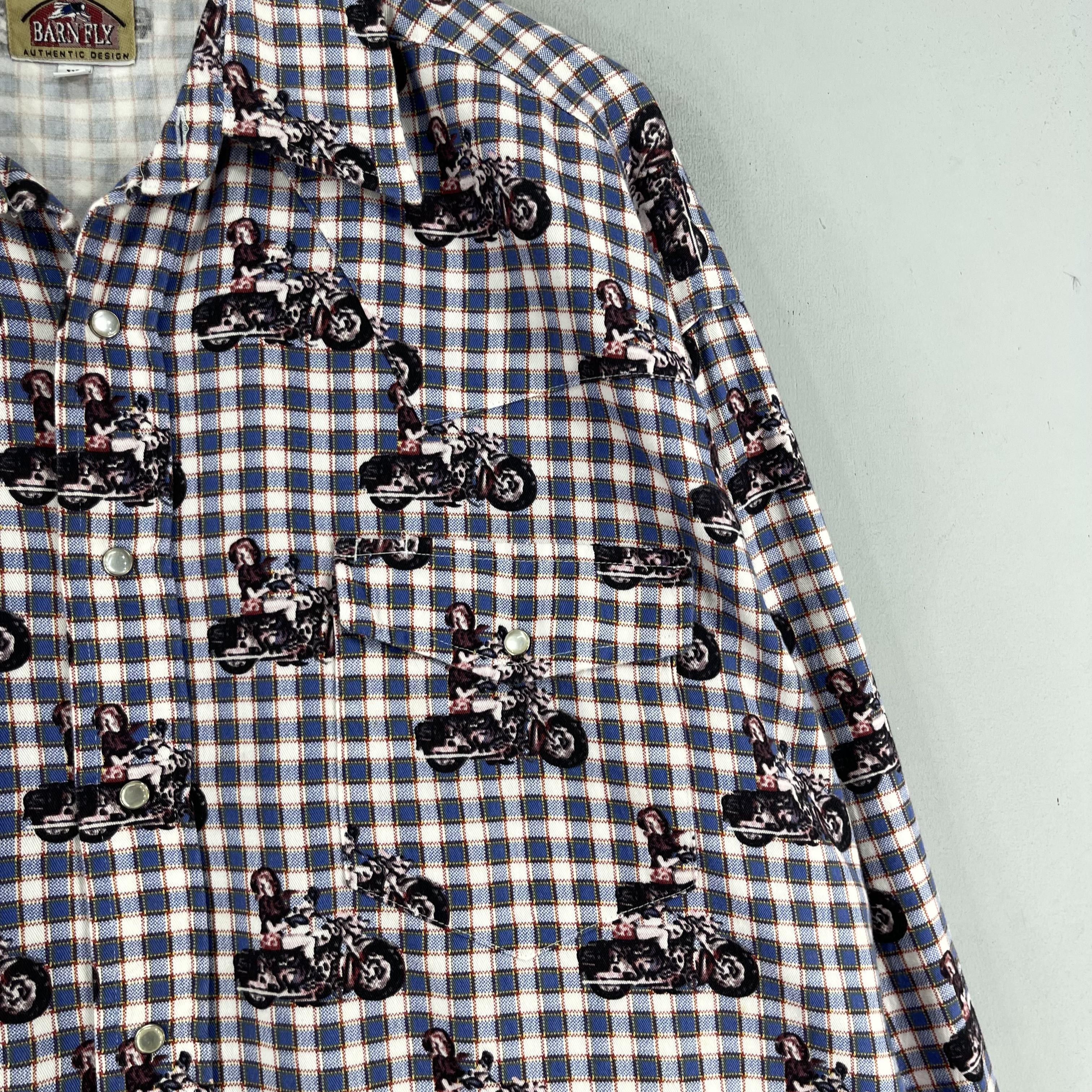 Harley Davidson × Route 66 Vintage Hawaiian Classic Motorcycle Rockabilly Shirt Size US XL / EU 56 / 4 - 3 Thumbnail