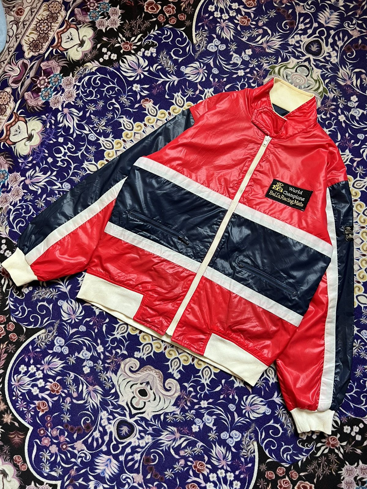 Vintage 80s World Champions Bell's Racing Mate Jacket Very Rare Size US M / EU 48-50 / 2 - 3 Thumbnail