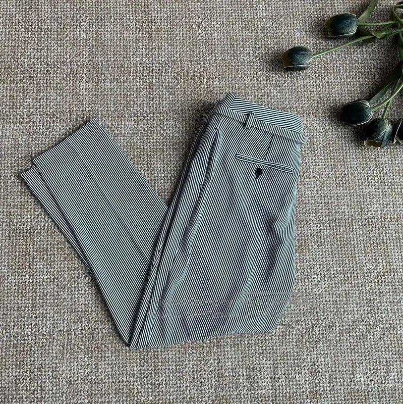 Max Mara MaxMara Striped Cotton Casual Pants . Size 23" - 2 Thumbnail