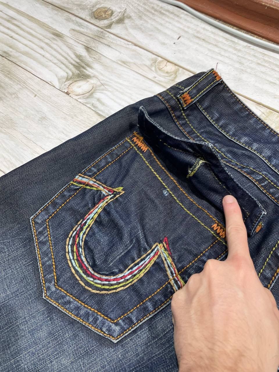 True Religion Vintage True Religion Billy Super T Denim Jeans Y2K 90s Size US 36 / EU 52 - 15 Thumbnail