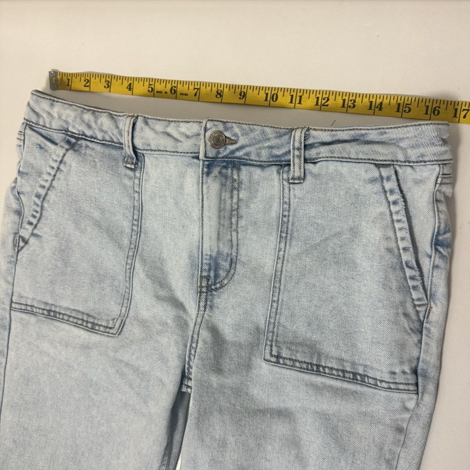 Other No Boundaries Jeans Porkchop Flare Light Wash Y2K Western Size 36" / US 14 / IT 50 - 5 Thumbnail