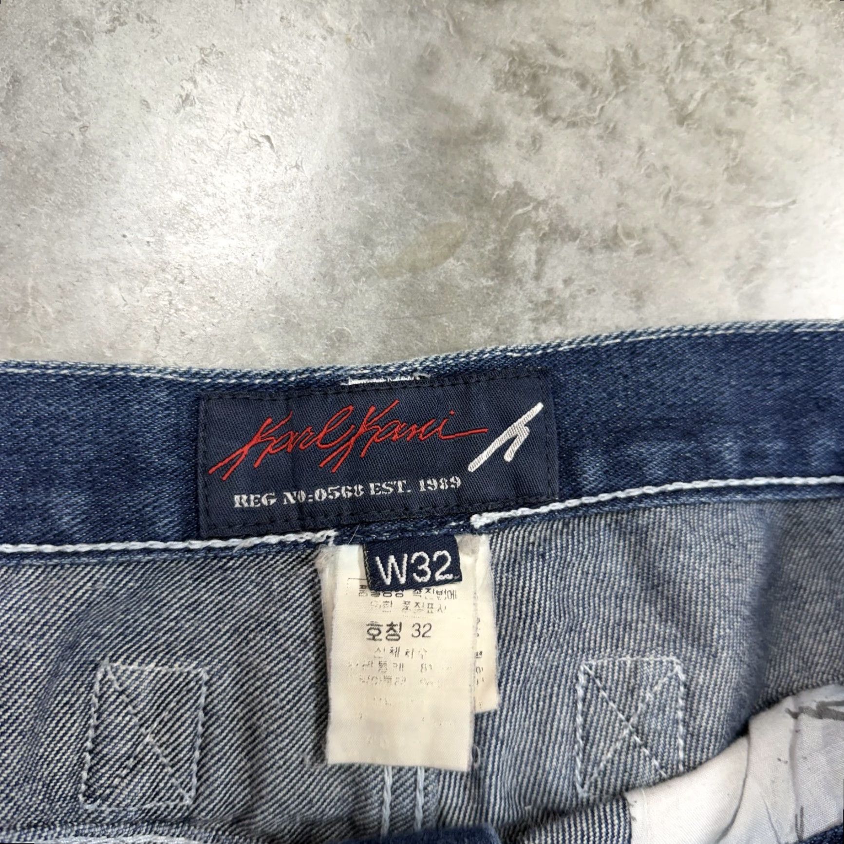Karl Kani VINTAGE Karl Kani Jeans Mens 32x30 Blue Wide Leg Baggy Carpenter Y2K Hip Hop Size US 32 / EU 48 - 3 Thumbnail