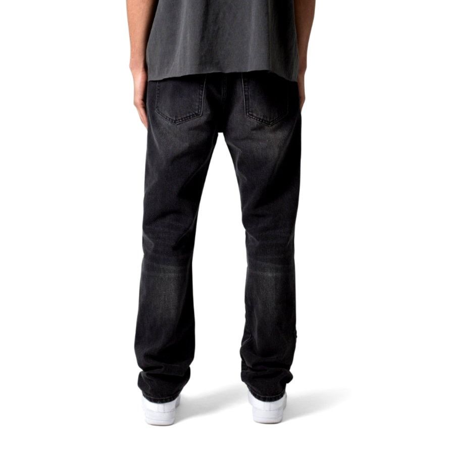 MNML MNML Men's Washed Black V376 Studded Baggy Denim Jeans 32 Size US 32 / EU 48 - 2 Thumbnail