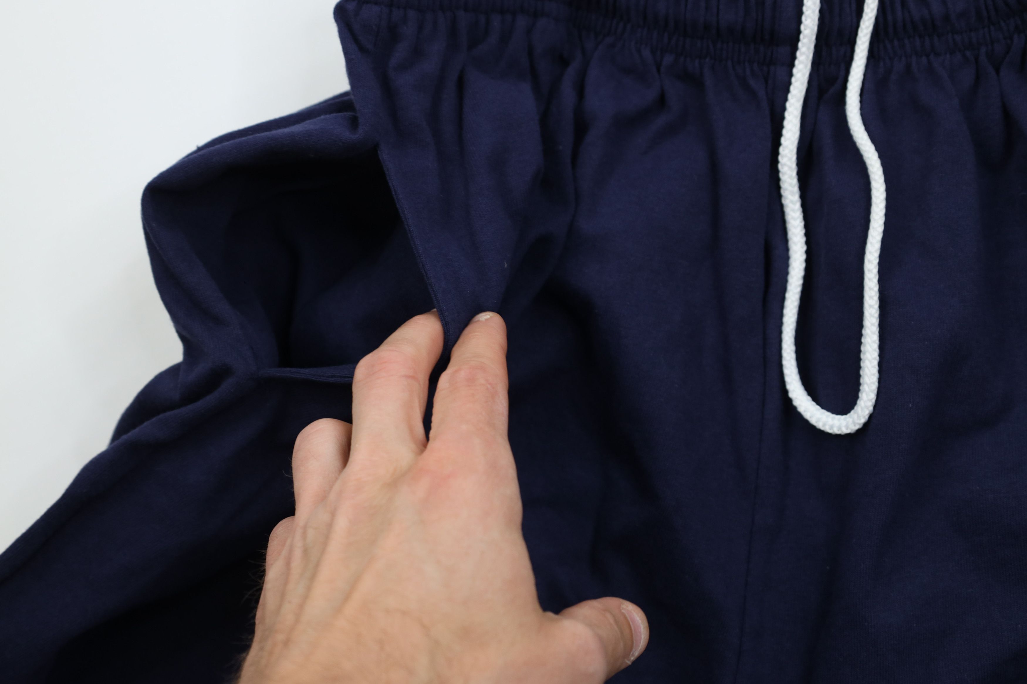 Vintage Vintage 90s Y2K Streetwear Heavyweight Cotton Shorts Blue Size US 34 / EU 50 - 5 Thumbnail