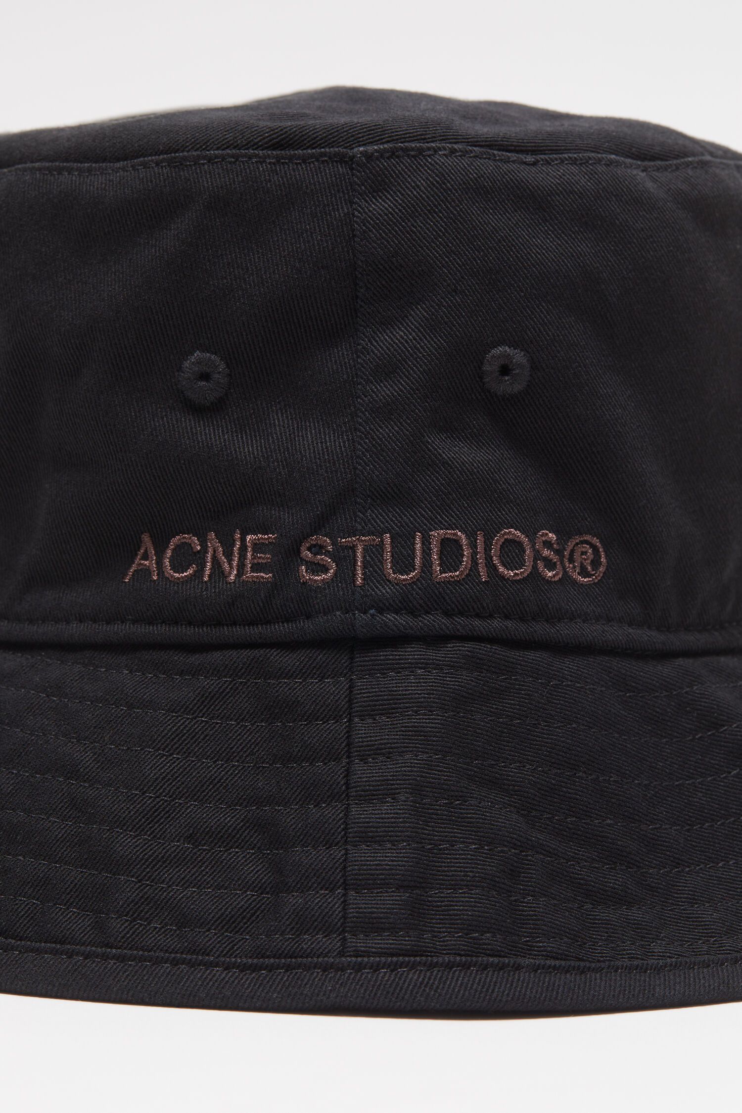Acne Studios o1mle1224 Unisex Size : OS/ Brimmo Twill Hat / Cap in Black Size ONE SIZE - 4 Thumbnail
