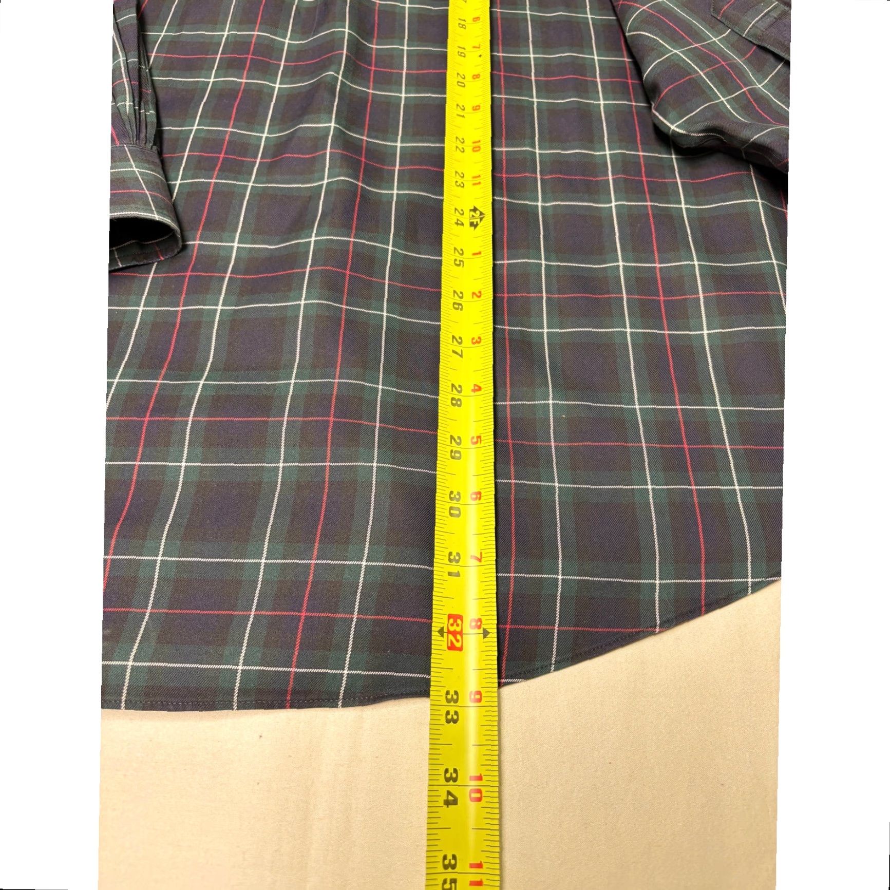 Brooks Brothers Brooks Brothers Polo Shirt Long Sleeve Plaid Button Down Men XL Green Size US XL / EU 56 / 4 - 7 Thumbnail