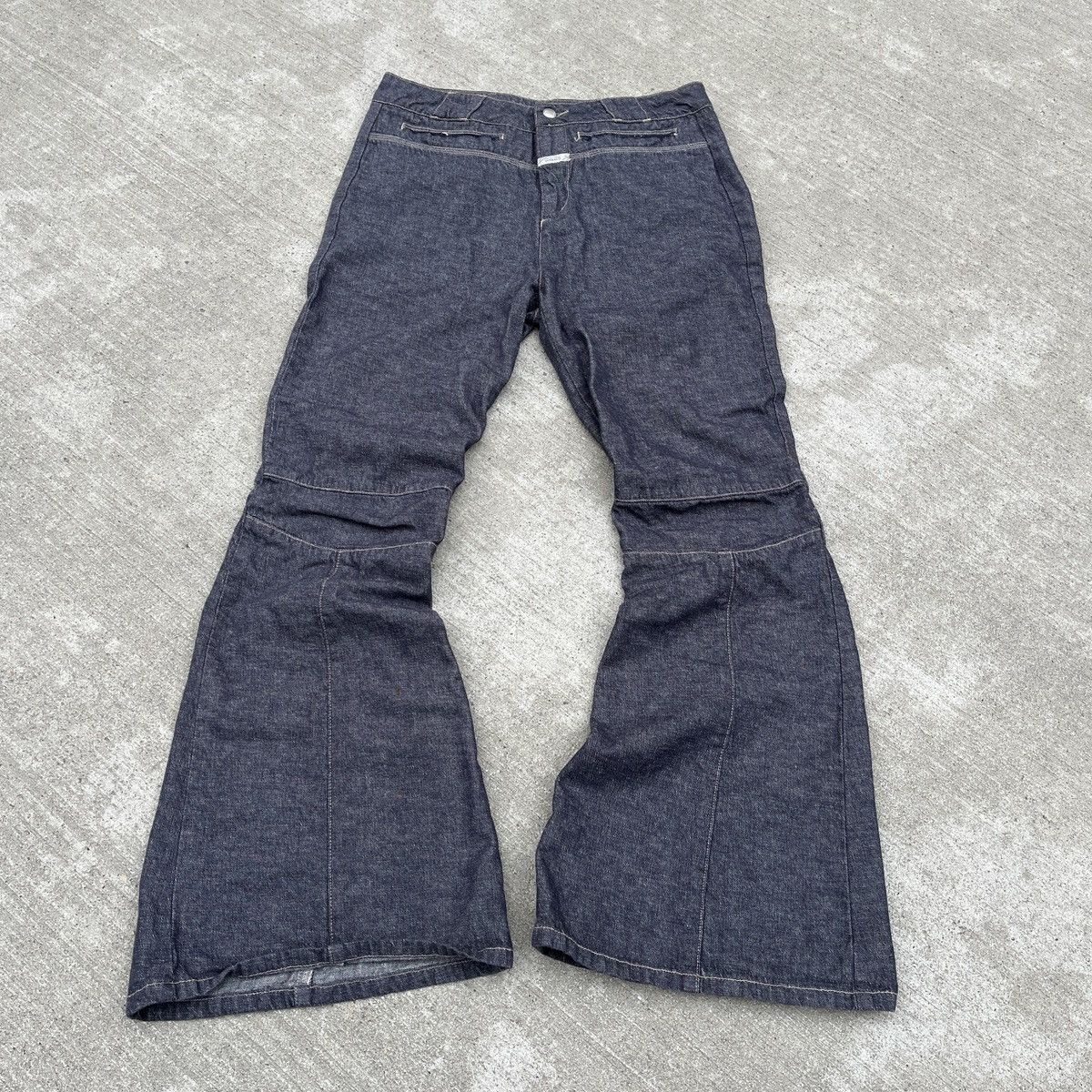 image of Marithe Francois Girbaud Flare Jeans (Unisex) in Grey, Men's (Size 32)