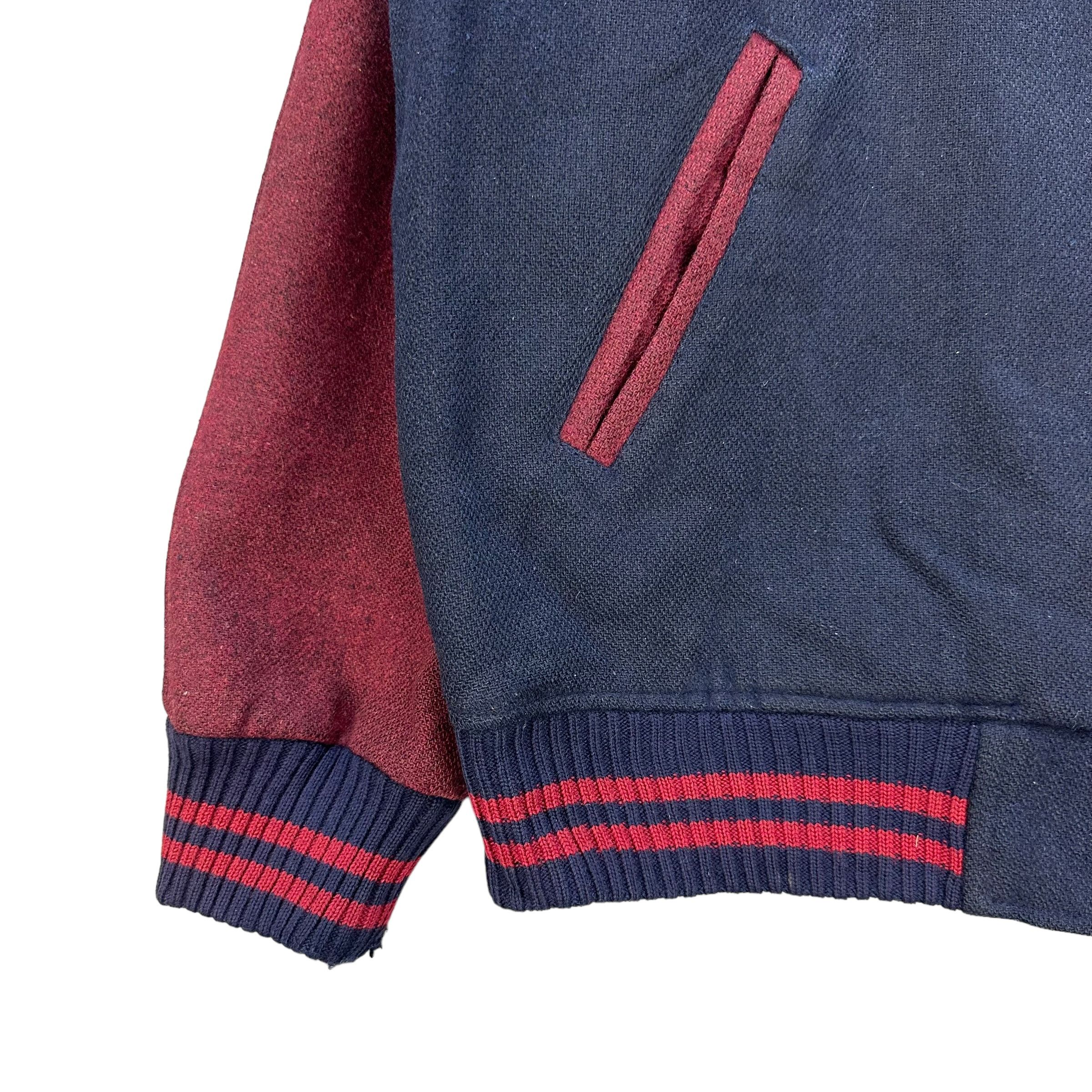Japanese Brand TRASHED MR. U WOOL VARSITY JACKET #8989-46 Size US L / EU 52-54 / 3 - 4 Thumbnail