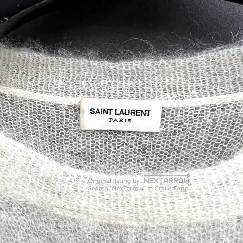 Saint Laurent Paris Saint Laurent Paris Coconut Tree Mohair Lightweight Knit S Size XS / US 0-2 / IT 36-38 - 4 Thumbnail