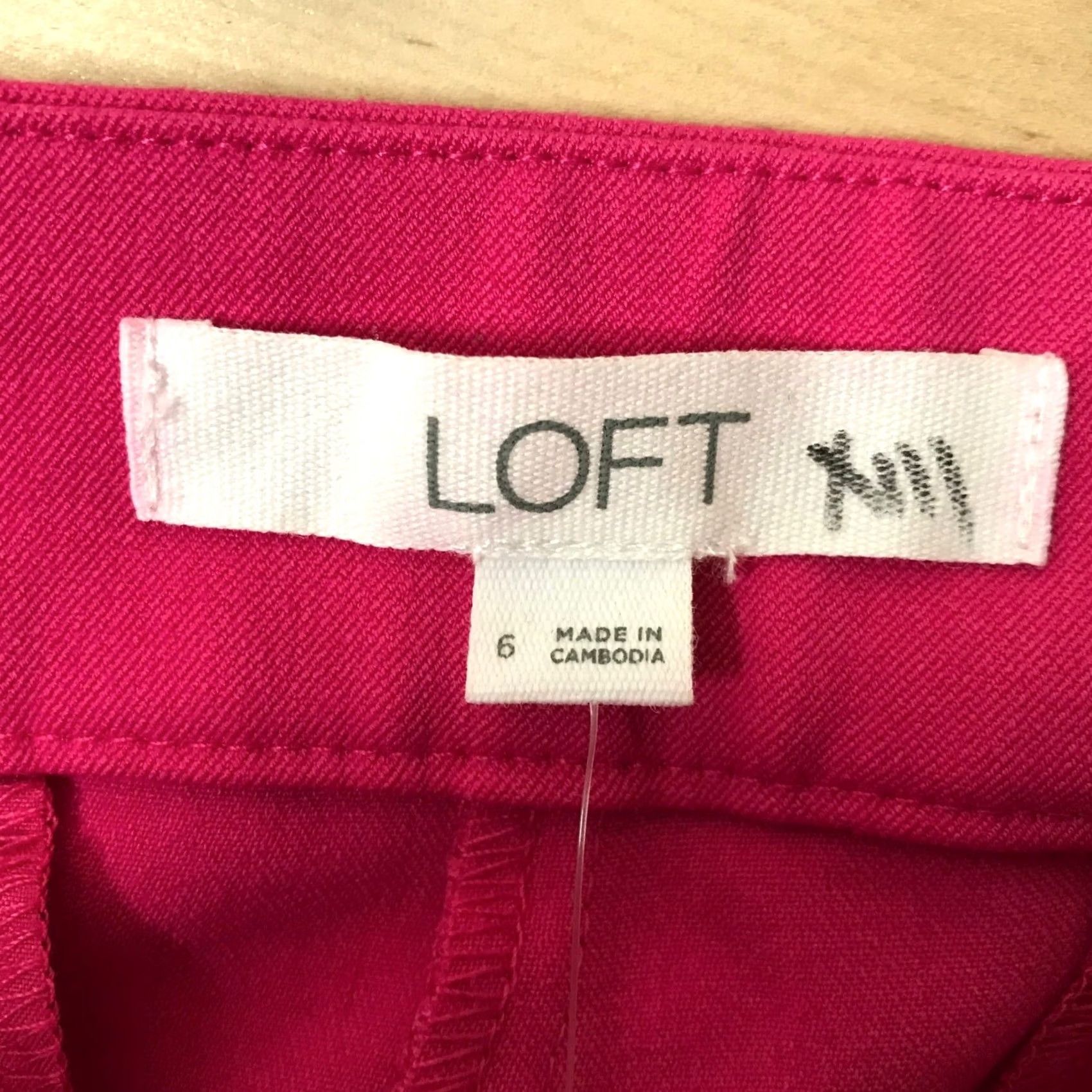 Loft VINTAGE? No — Loft Pink Sailor / Nautical Slim Ankle Pants 6 Women's Size 28" / US 6 / IT 42 - 7 Thumbnail
