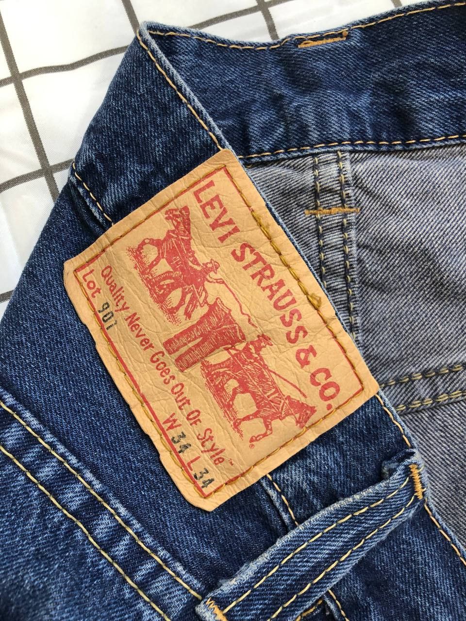 Levi's Levis 901 Relaxed Straight Leg Fit Cotton Denim Jean Size US 34 / EU 50 - 11 Thumbnail