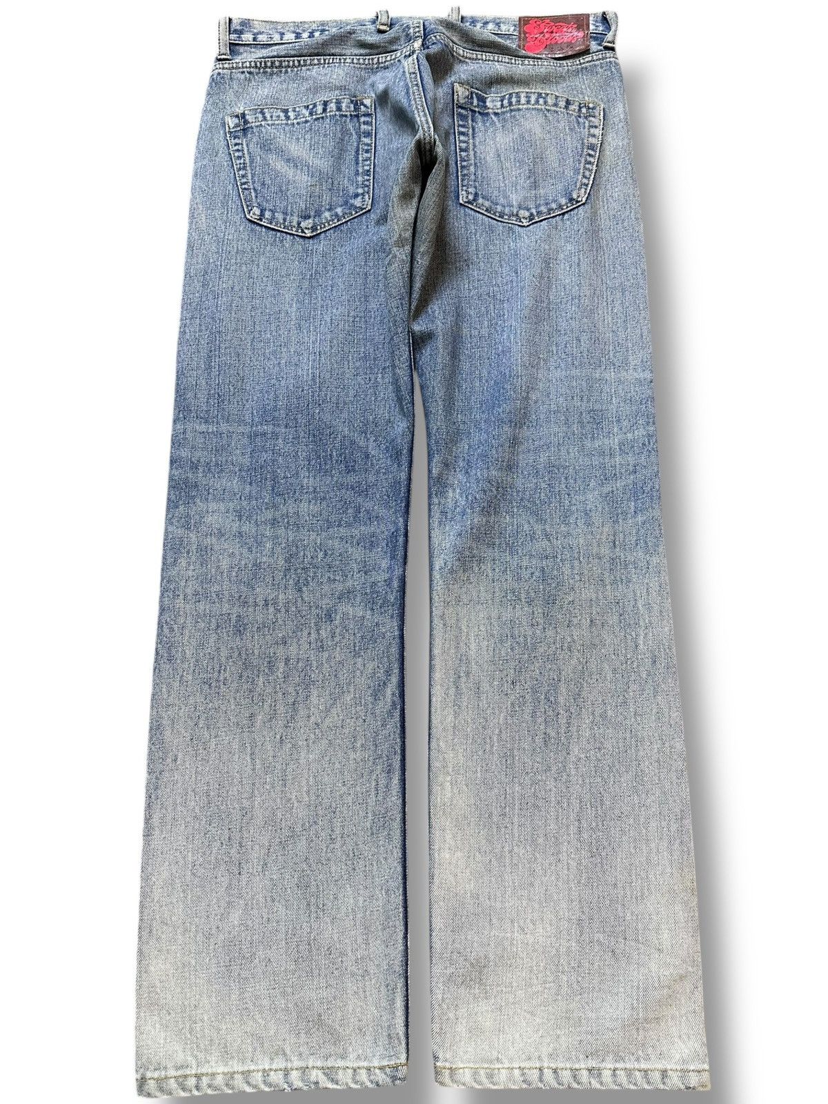 Japanese Brand Vintage RNA.Inc Writing Artwork Ripped Distressed Denim Size US 33 - 4 Thumbnail