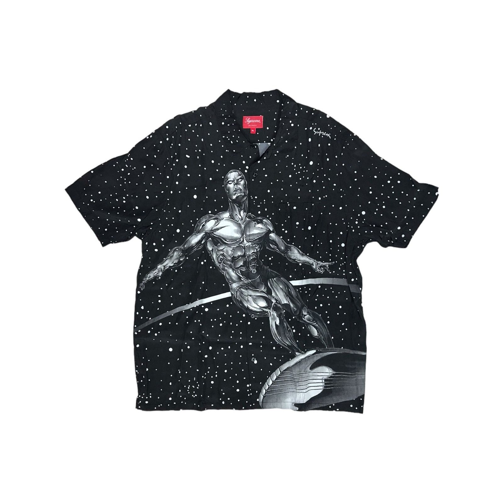 Image of Supreme Silver Surfer S/s Shirt in Black, Men's (Size XL)