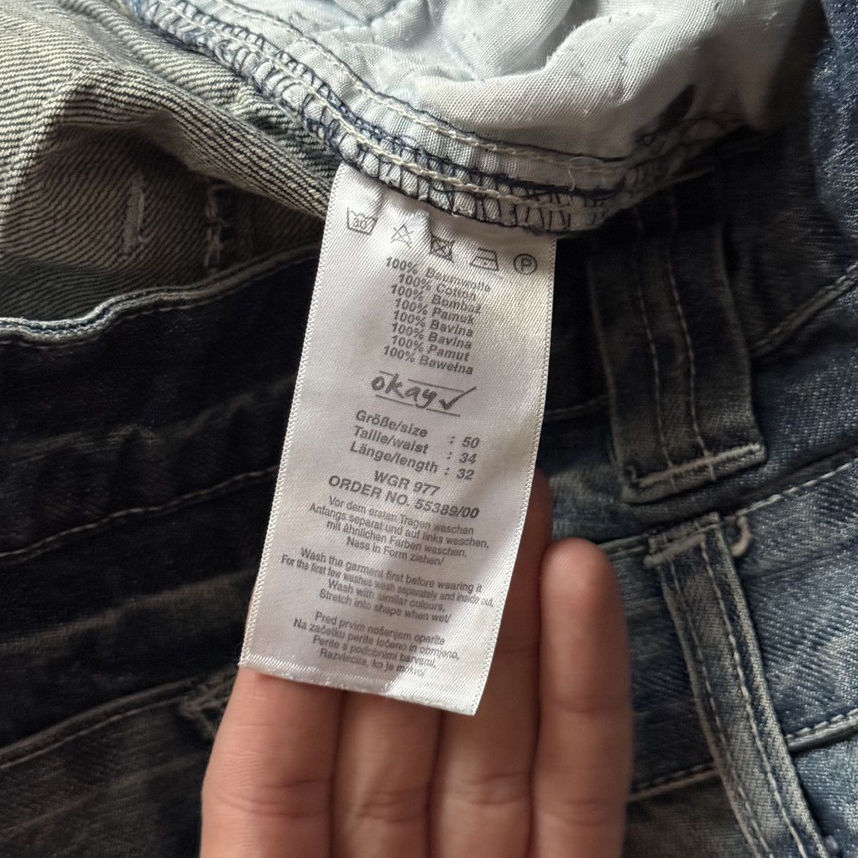 Hysteric Glamour Vintage Double Waist Faded Jeans Hysteric Glamour Vibe Y2K Size US 33 - 13 Thumbnail
