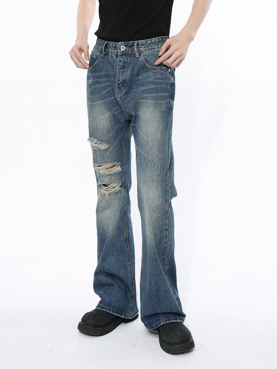 Vintage Men's American Retro Ripped Jeans Size US 32 / EU 48 - 1 Thumbnail