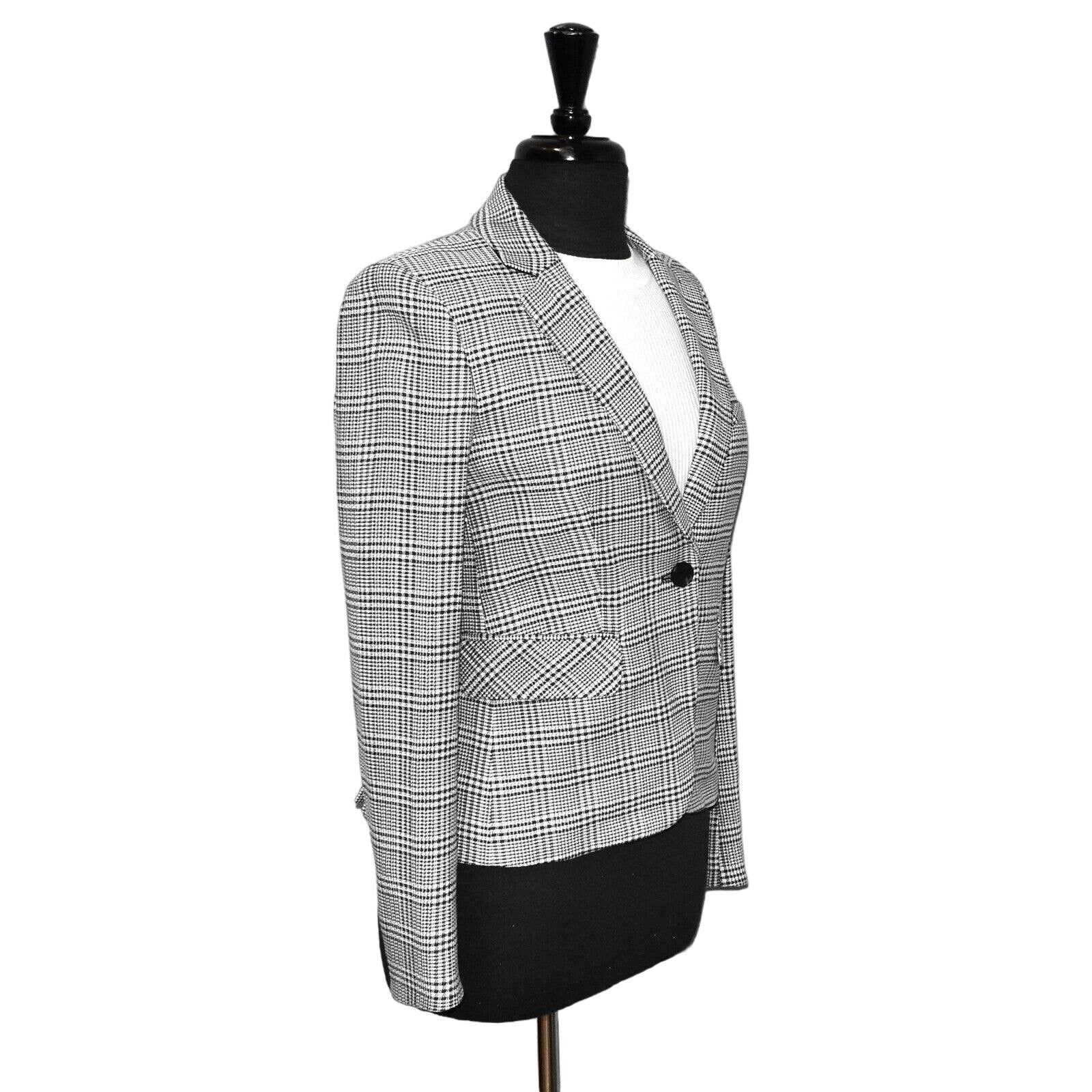 Veronica Beard B0 NEW VERONICA BEARD Plaid Single Button Jacket Blazer Sz 2 Size XS / US 0-2 / IT 36-38 - 2 Thumbnail