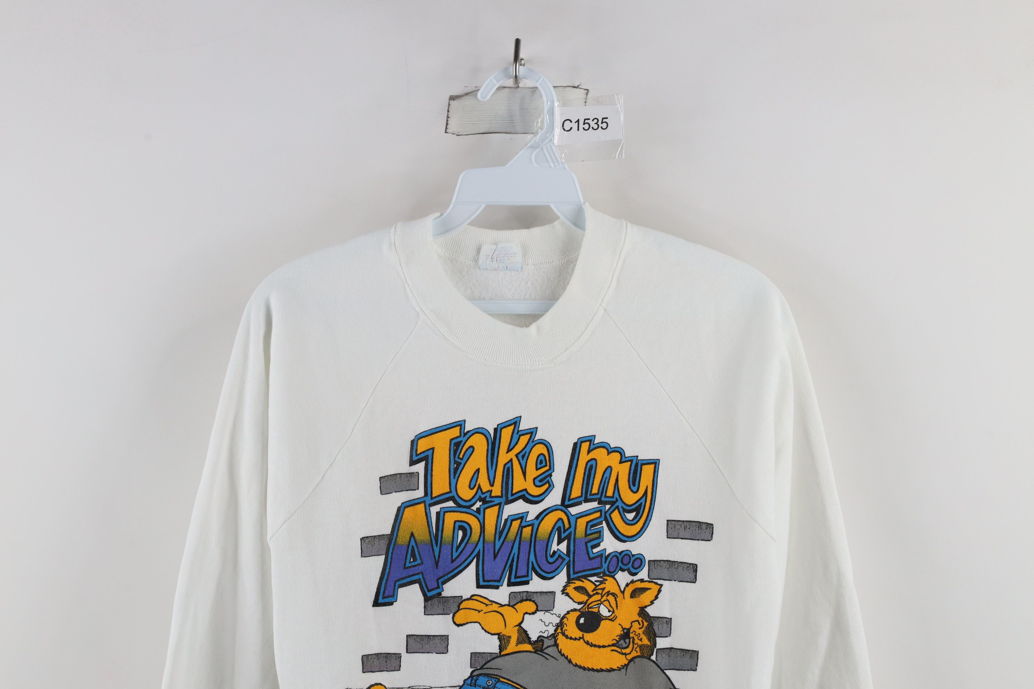Vintage Vintage 80s Streetwear I'm Not Using It Cartoon Sweatshirt Size US S / EU 44-46 / 1 - 2 Thumbnail