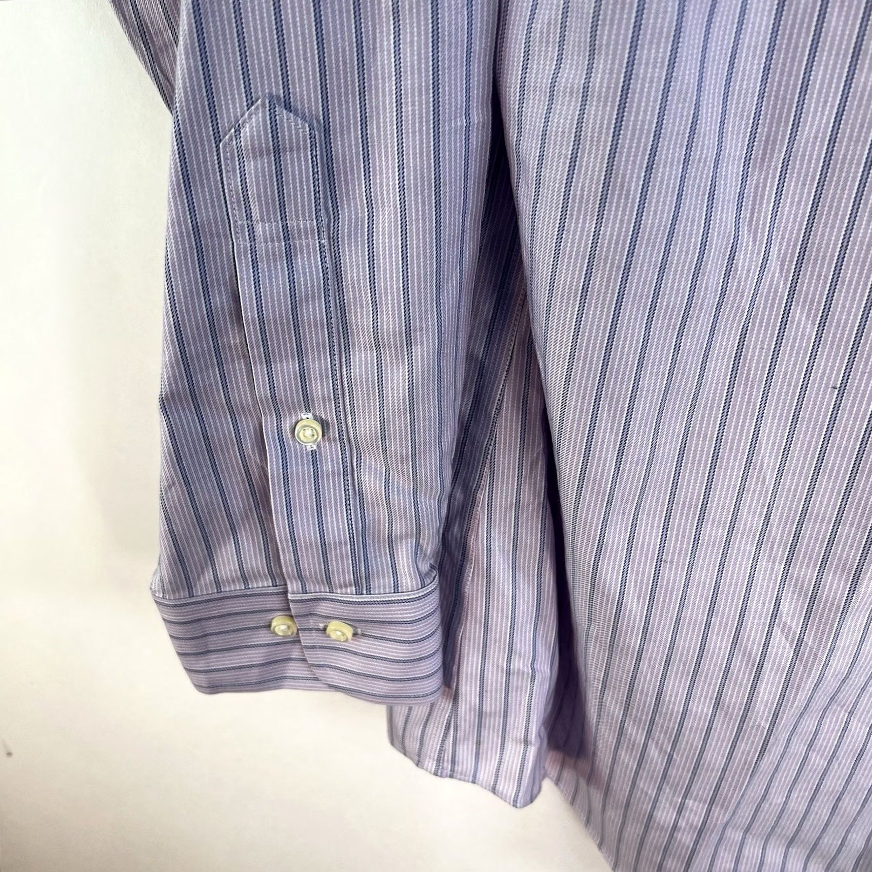 Brooks Brothers Brooks Brothers Slim Fit Purple Striped Button-Down Shirt Mens 16.5 Regular Size 50 Chest Long Sleeve Button-Up Casual Dress Shirt Size US XL / EU 56 / 4 - 5 Thumbnail