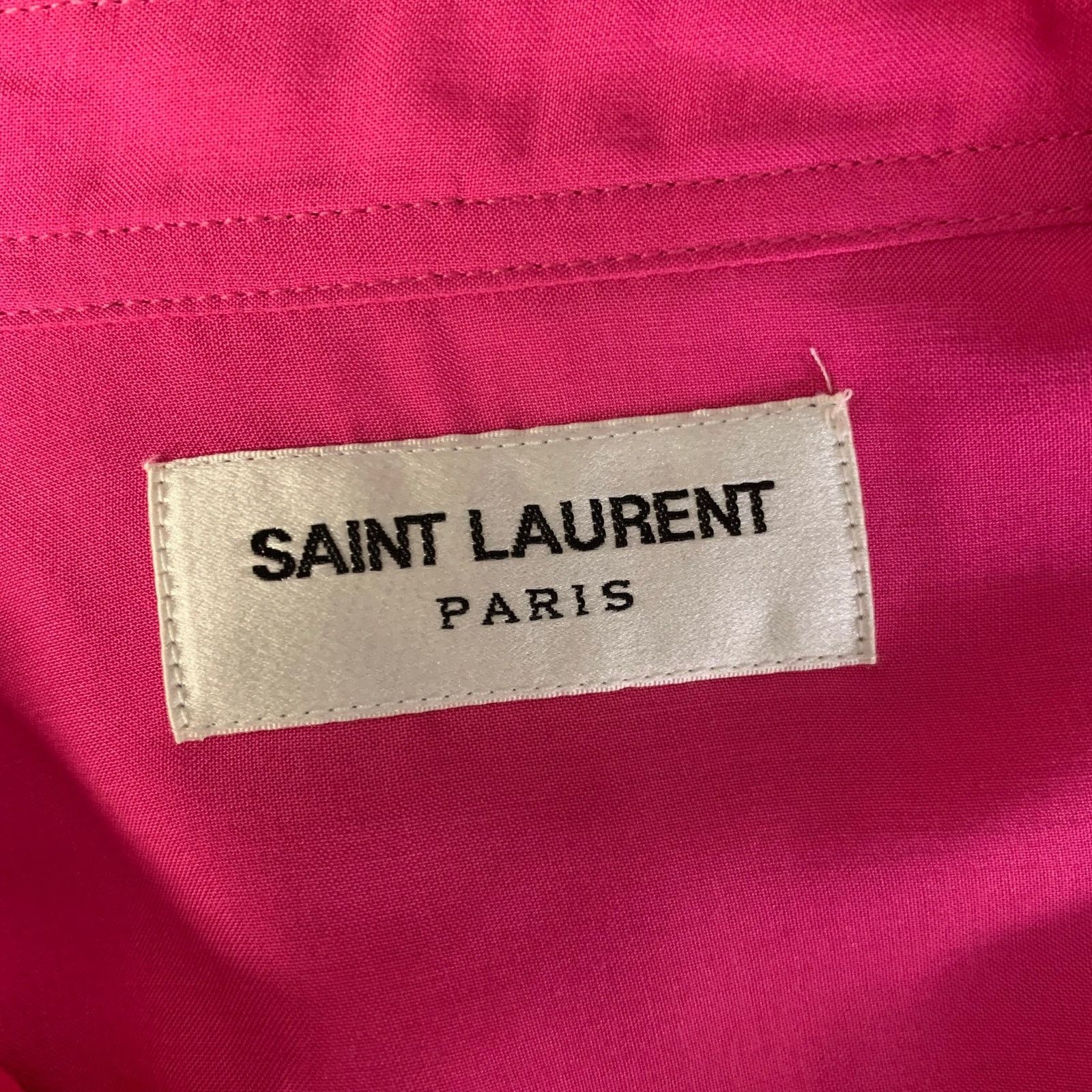 Saint Laurent Paris SAINT LAURENT Size S Pink Short Sleeve Shirt Size US S / EU 44-46 / 1 - 4 Thumbnail