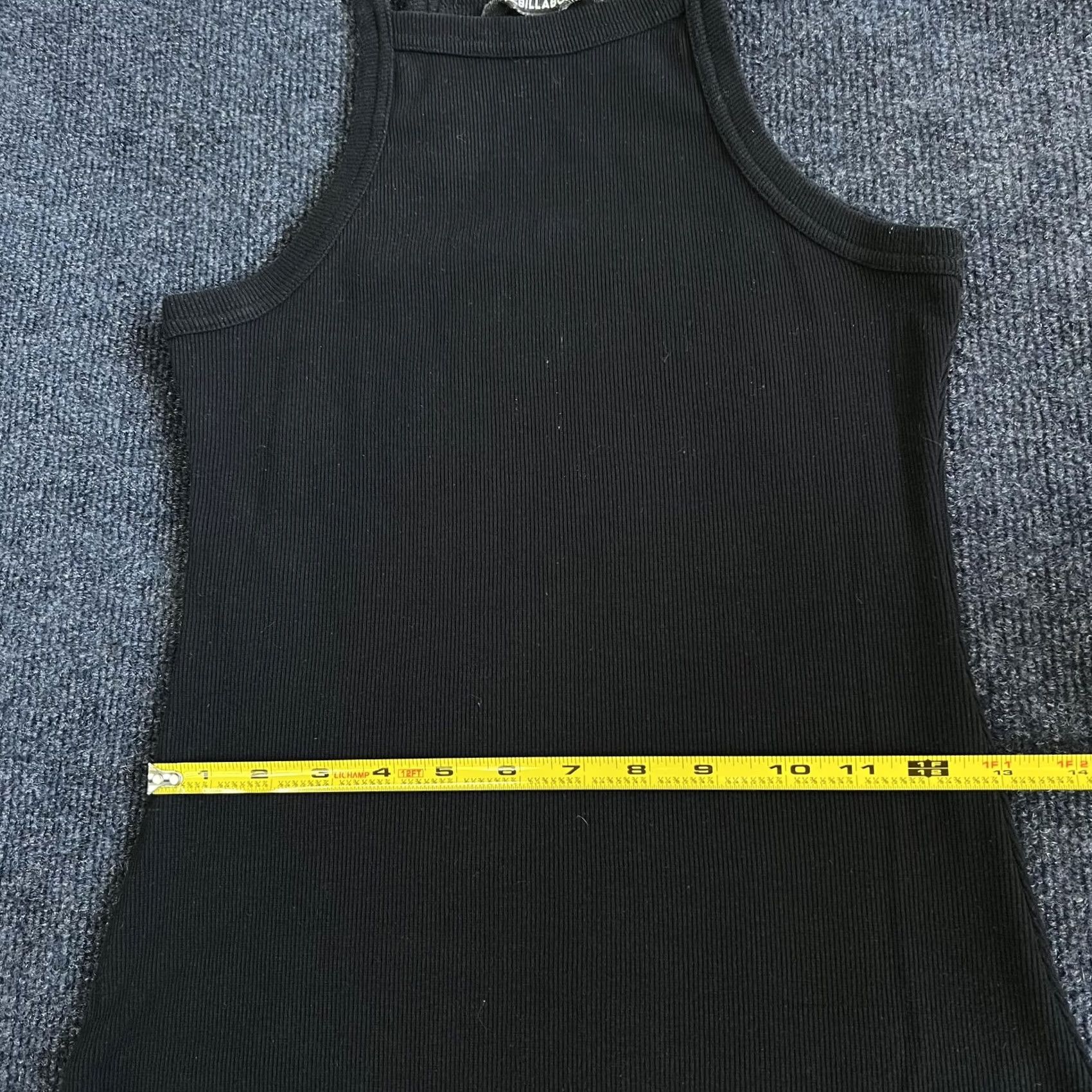 Billabong Billabong Dress Womens Medium Black Ribbed Knit High Neck Tank Bodycon Midi Size M / US 6-8 / IT 42-44 - 7 Thumbnail