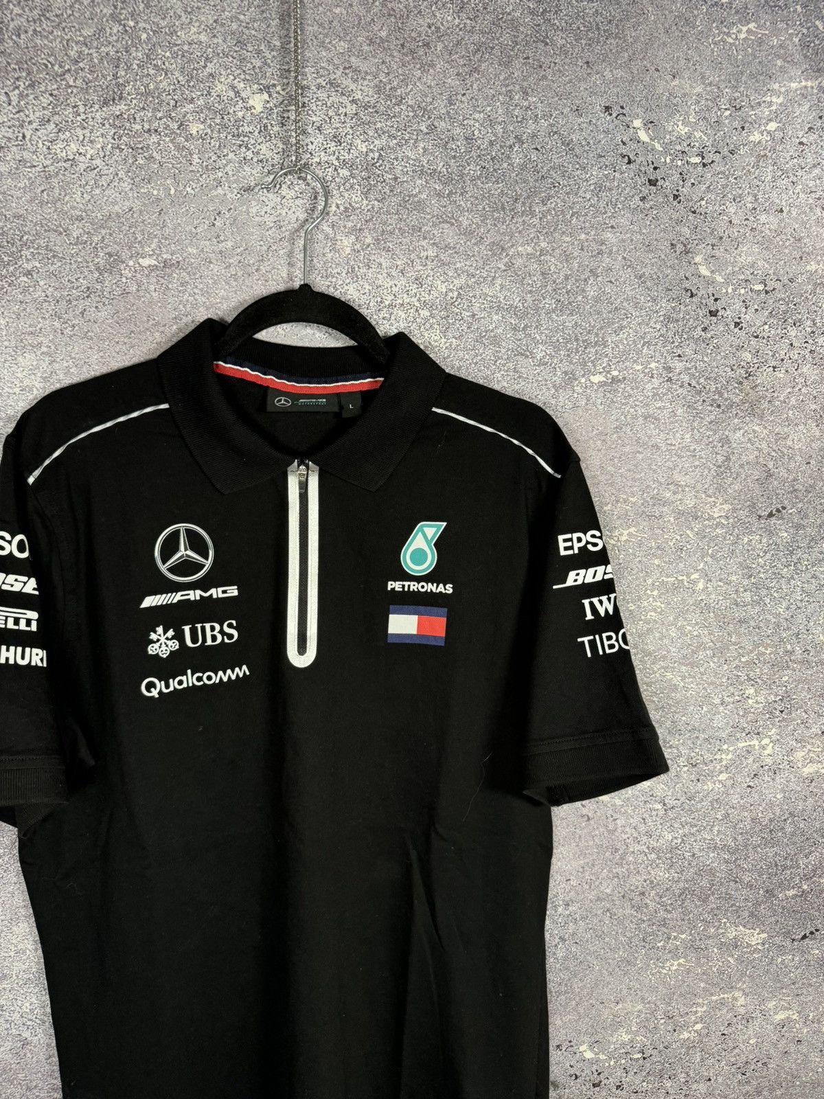 Formula 1 × Hugo Boss × Mercedes-Benz Petronas AMG Mercedes Benz Racing Team TH Polo Shirt Size US L / EU 52-54 / 3 - 3 Thumbnail
