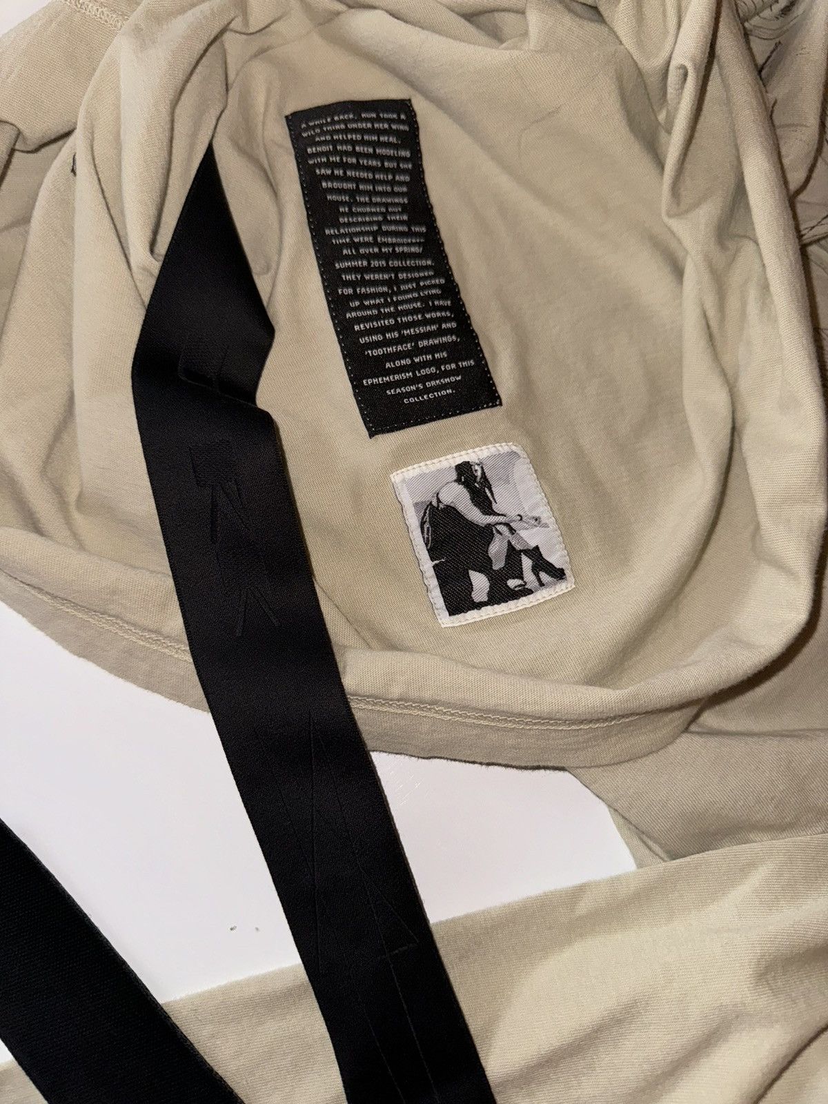 Rick Owens Rick Owens DRKSHDW FACE GRAFFITI printed Long Sleeve T Pearl Size US L / EU 52-54 / 3 - 4 Thumbnail