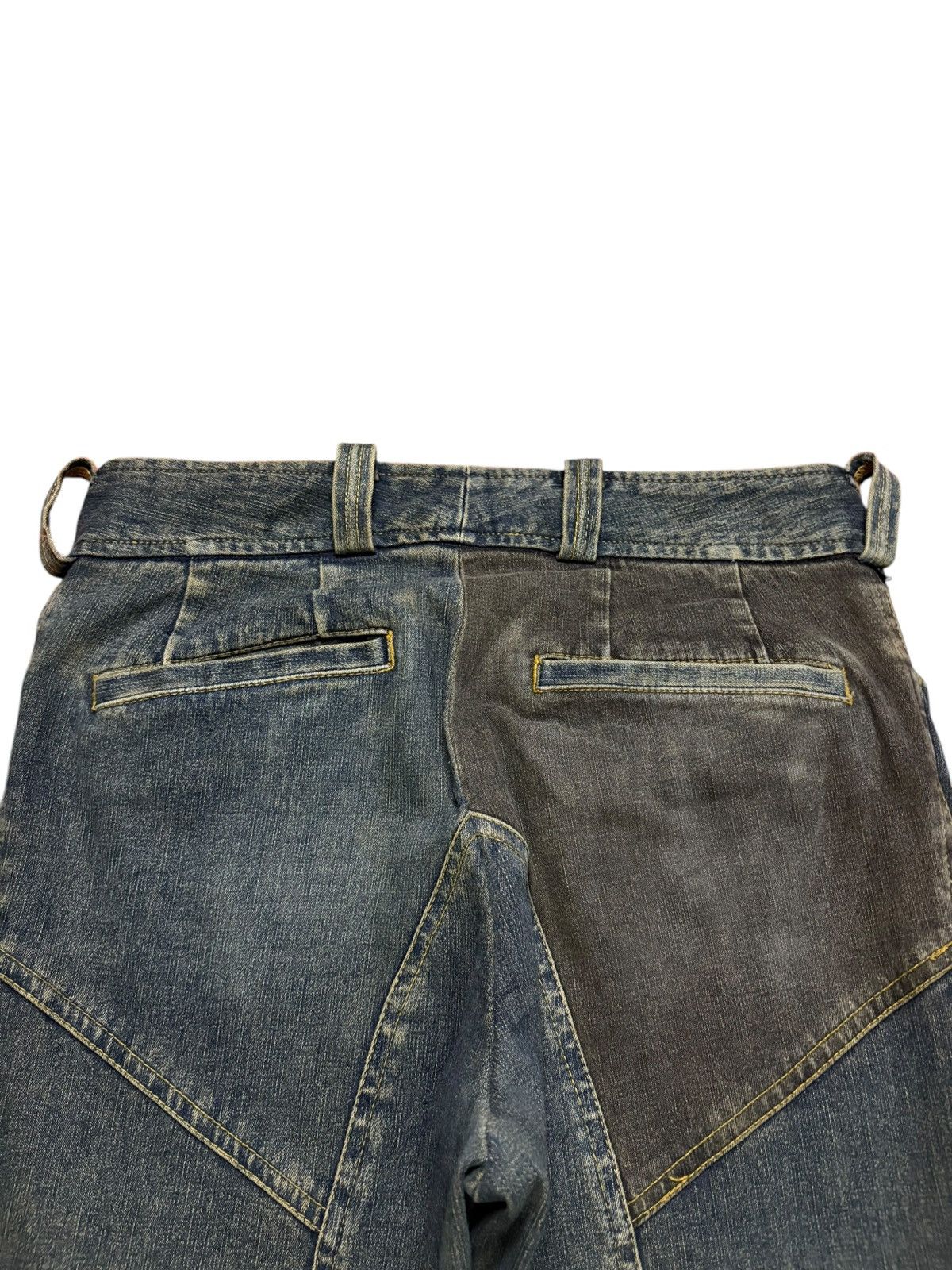 Tornado Mart Vintage Tornado Mart Button Fly Mud Wash Distress Flare Jean Size US 29 - 8 Thumbnail