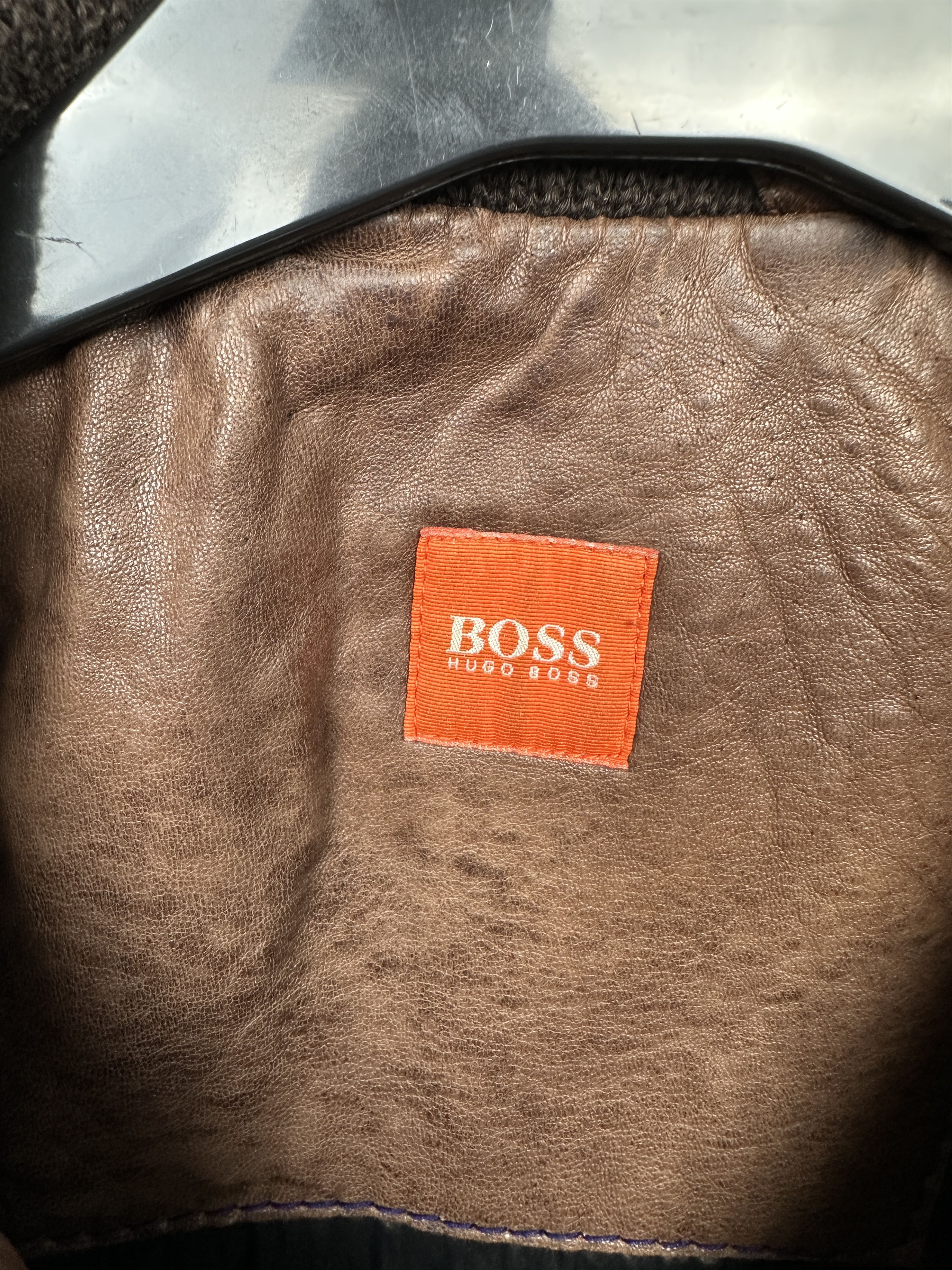Hugo Boss Hugo Boss Orange Vintage Mens Leather Jacket Size US XL / EU 56 / 4 - 3 Thumbnail