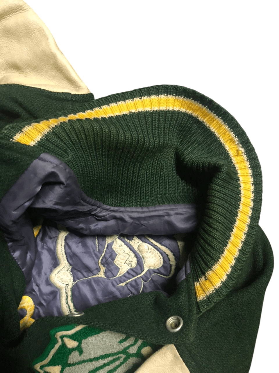 Vintage VINTAGE 90s Albion Hungly Varsity Jacket Distressed Size US M / EU 48-50 / 2 - 13 Thumbnail