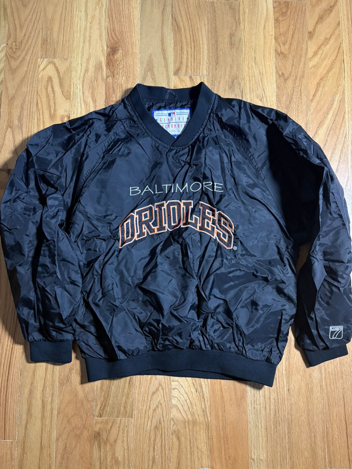 Logo 7 Vintage BALTIMORE ORIOLES Nylon Pullover Mens Medium Size US M / EU 48-50 / 2 - 1 Thumbnail