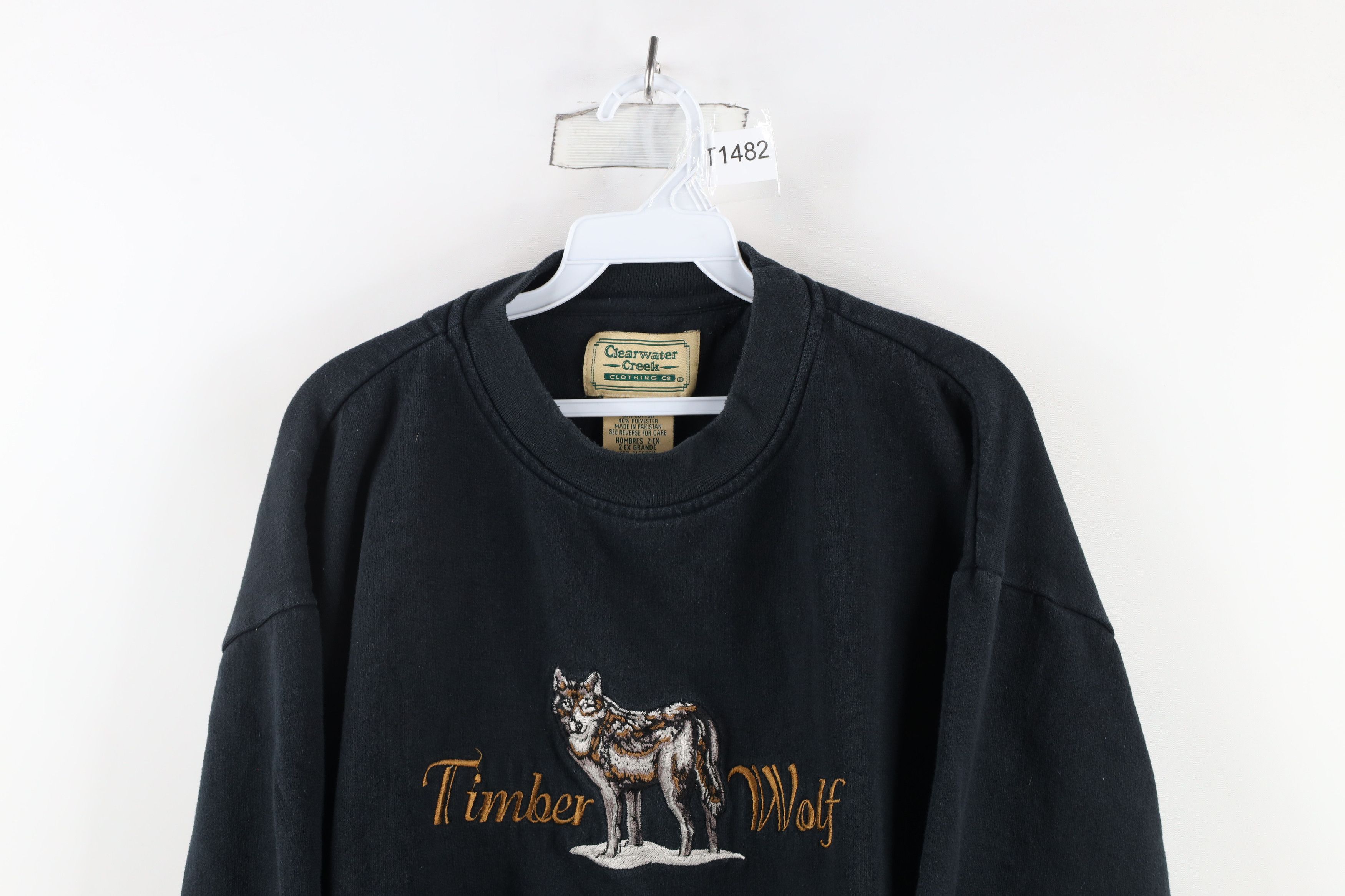 Vintage Vintage 90s Streetwear Spell Timber Wolf Crewneck Sweatshirt Size US XXL / EU 58 / 5 - 2 Thumbnail