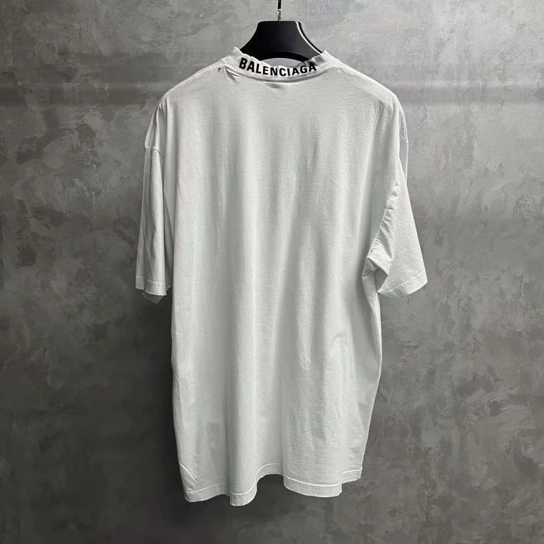 Balenciaga Balenciaga White Letter Print Casual TShirt-2505 Size US S / EU 44-46 / 1 - 4 Thumbnail