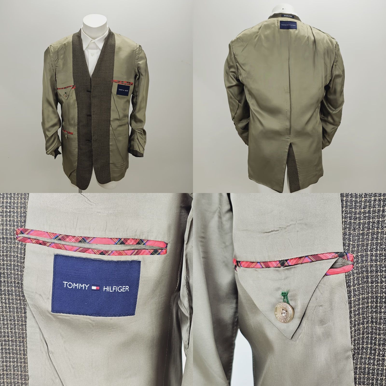 Tommy Hilfiger VINTAGE Tommy Hilfiger Blazer Adult 40R Brown Wool Jacket Single Vent 3 Button Size 40R - 8 Thumbnail