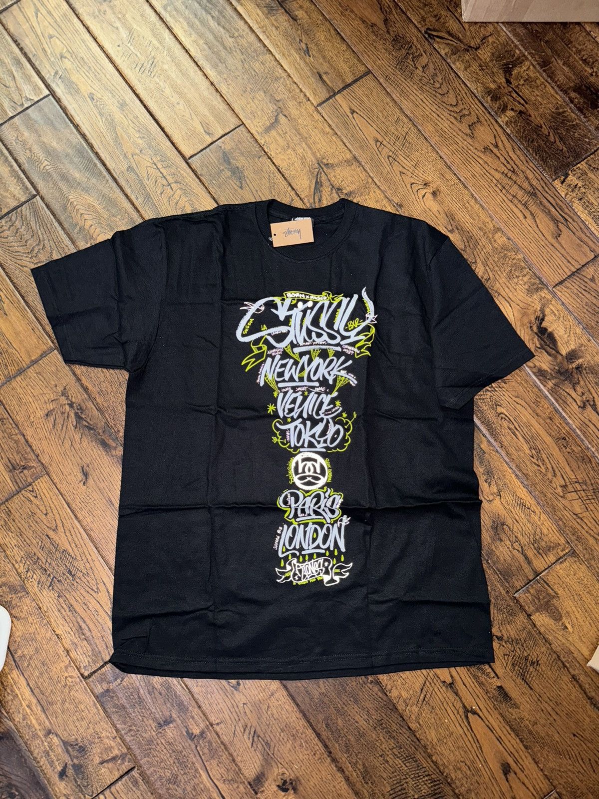 Born X Raised × Stussy Stussy & BXR Handstyle Tee | Grailed