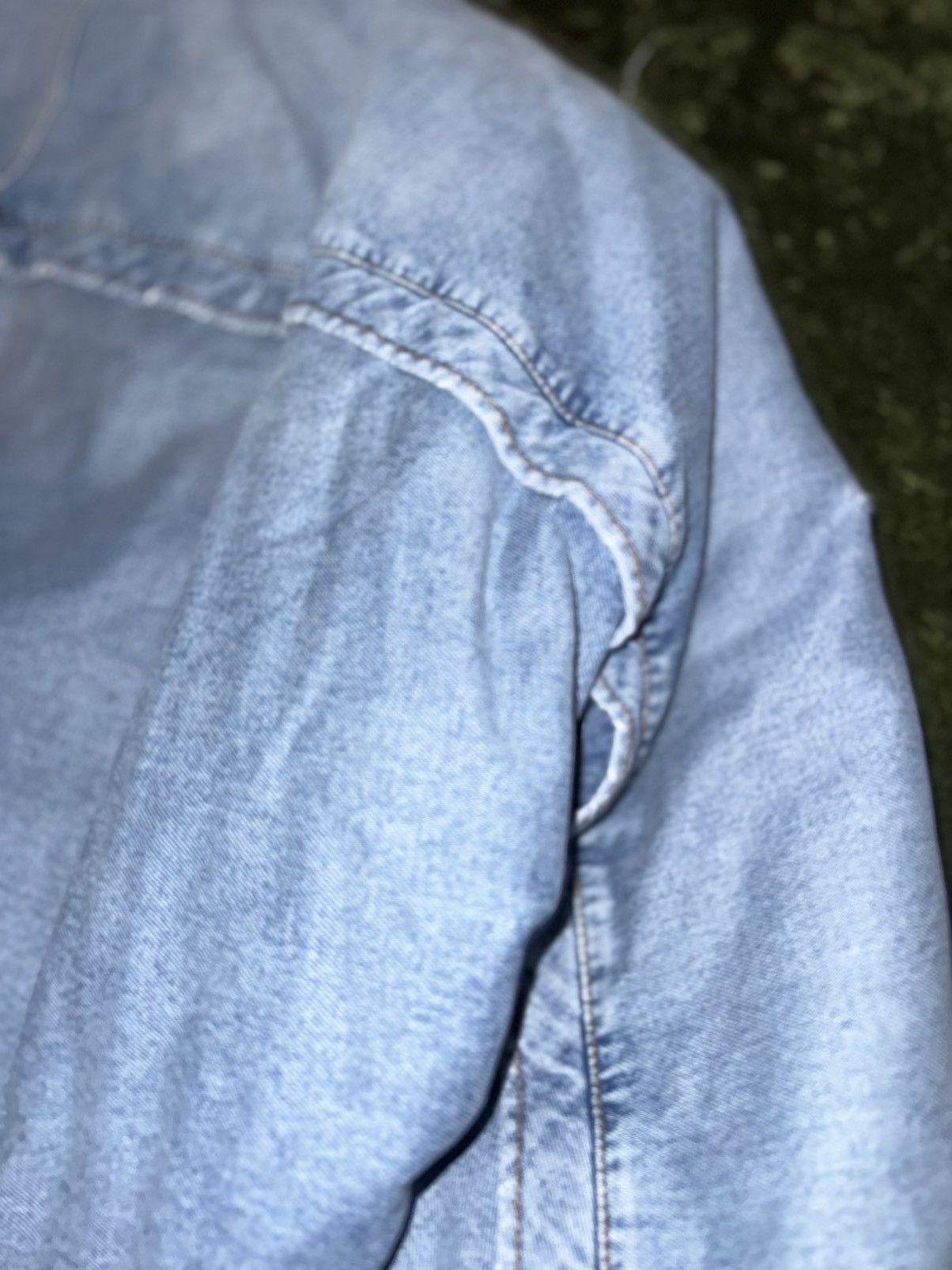 Diesel [XL] Diesel Destroyed Heavyweight Denim Bomber Jacket Size US XL / EU 56 / 4 - 13 Thumbnail