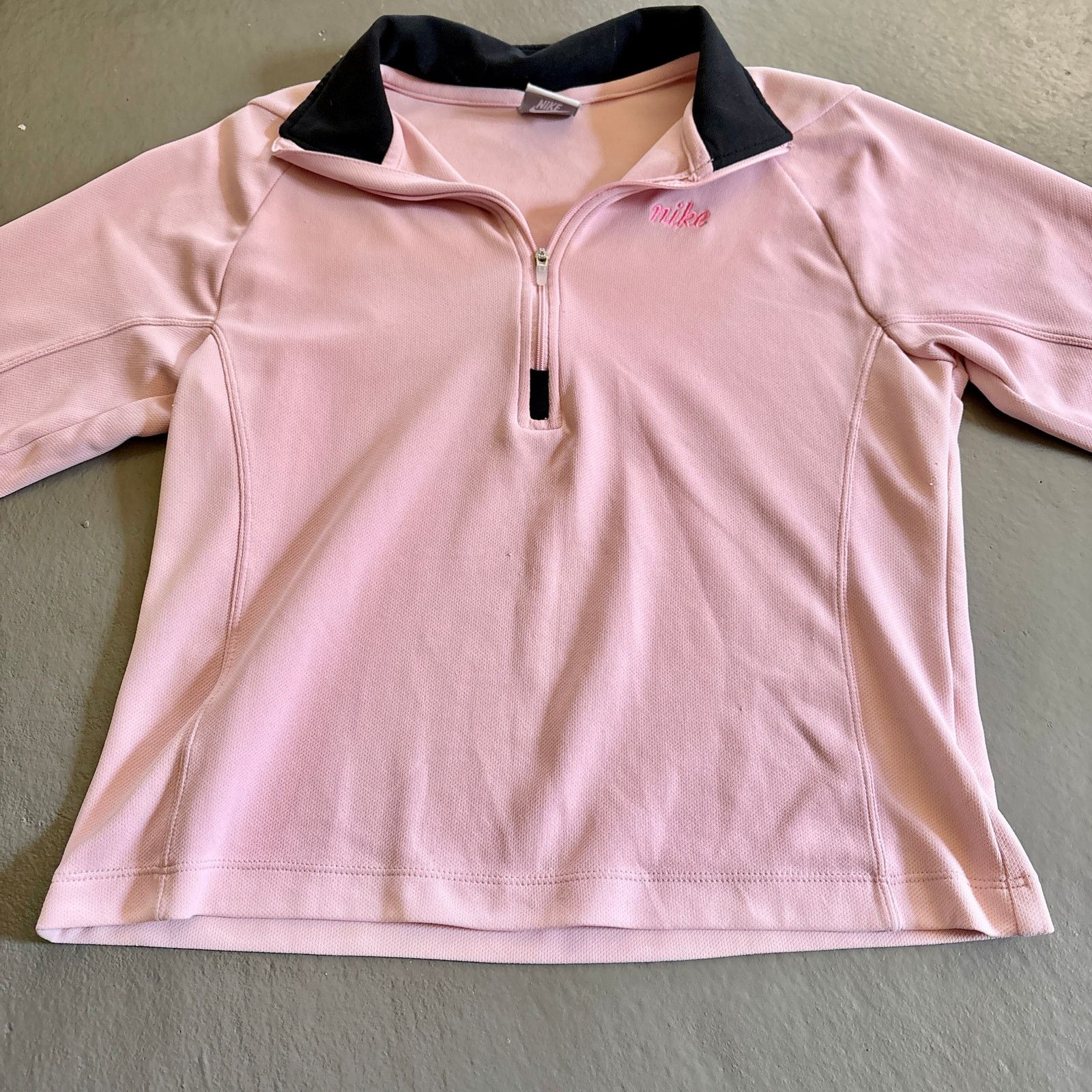 Nike Nike Pink Quarter Zip Womens Small Y2K Grey Tag VTG Jacket Size S / US 4 / IT 40 - 2 Thumbnail