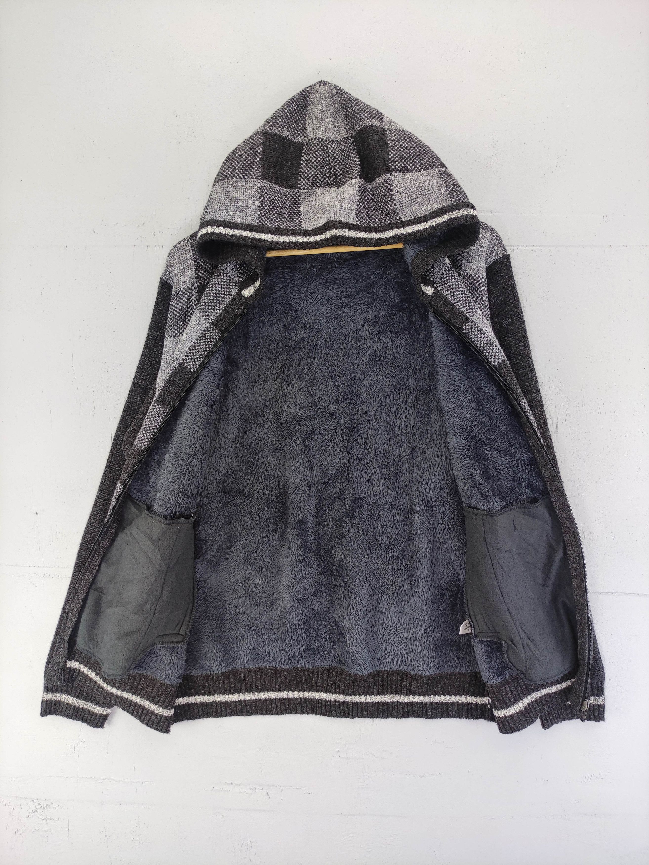 Japanese Brand Vintage Inspire knit Hoodie Lined Fleece Jacket Size US M / EU 48-50 / 2 - 4 Thumbnail