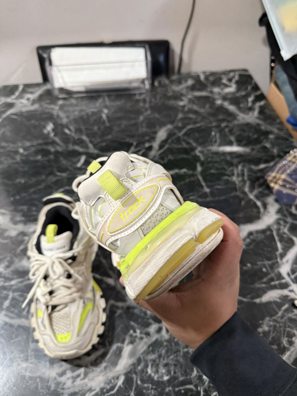 Balenciaga Balenciaga Track White Yellow Size 37 EU / 7 US Size US 7 / IT 37 - 5 Thumbnail