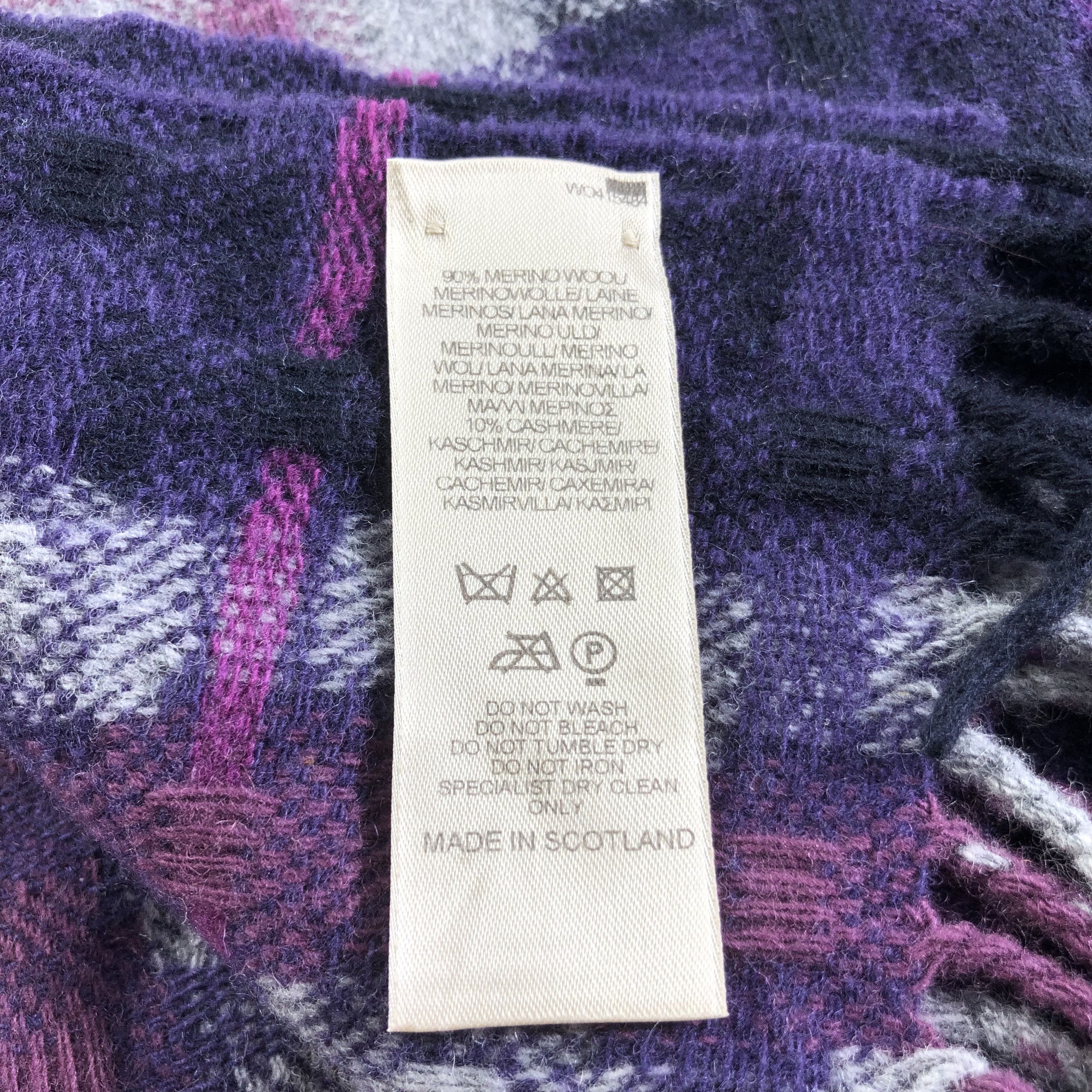 Burberry Burberrys Wool/Cashmere Scarf Muffler Neckwear V2289 Size ONE SIZE - 6 Thumbnail