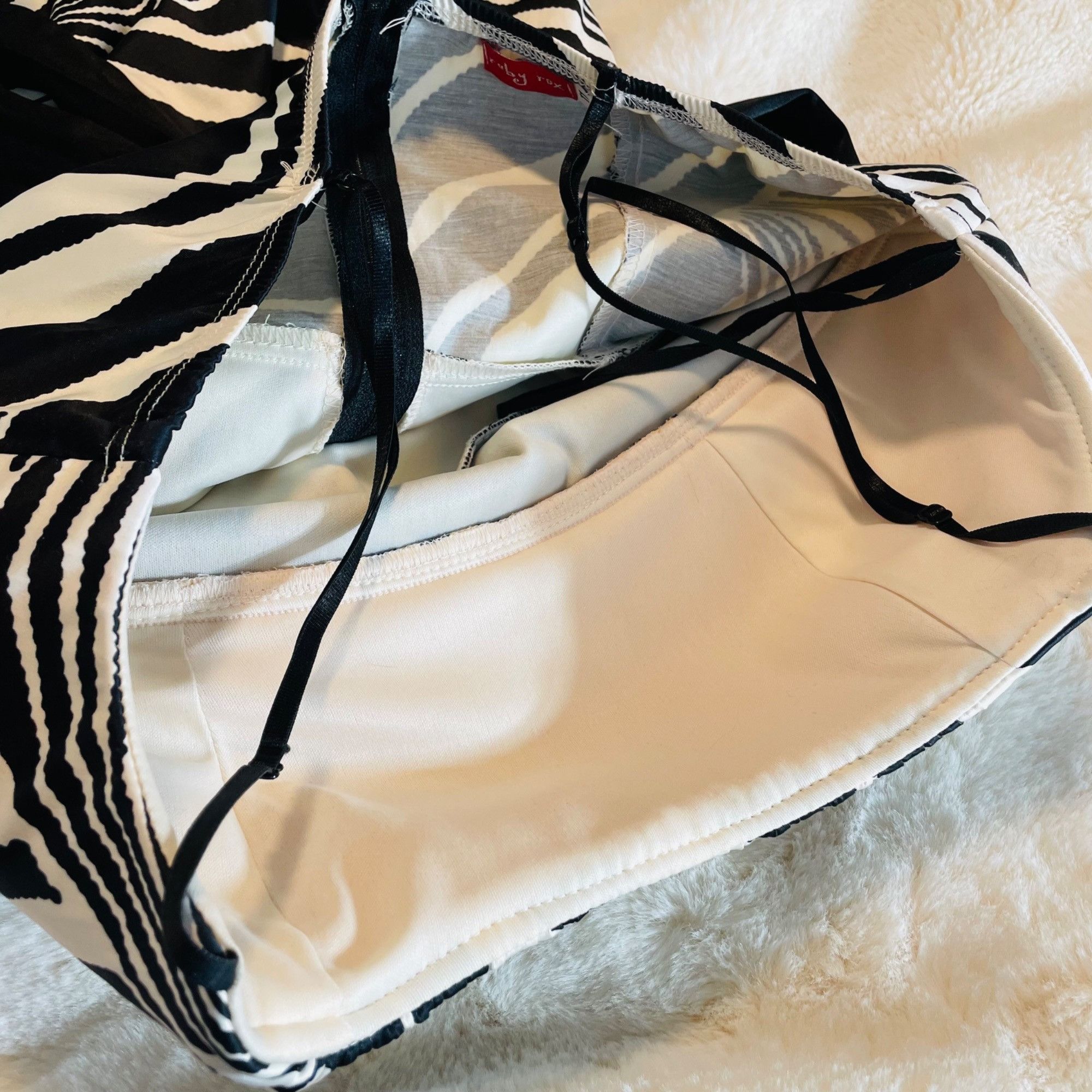 Other Zebra Print Strapless Party Dress By Ruby Rox Size 11 Size M / US 6-8 / IT 42-44 - 11 Thumbnail