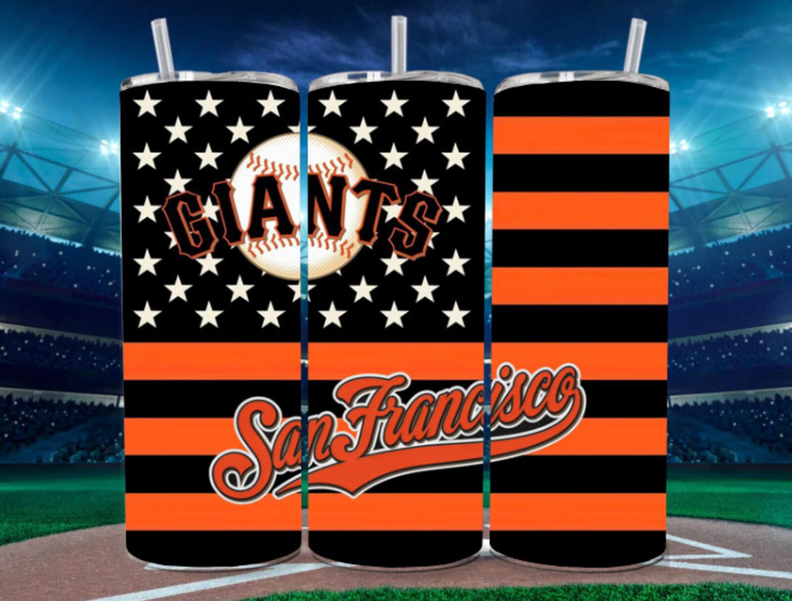 The Unbranded Brand San Francisco Giants Stainless Steel Tumbler & Metal 20 Oz Size ONE SIZE - 1 Preview